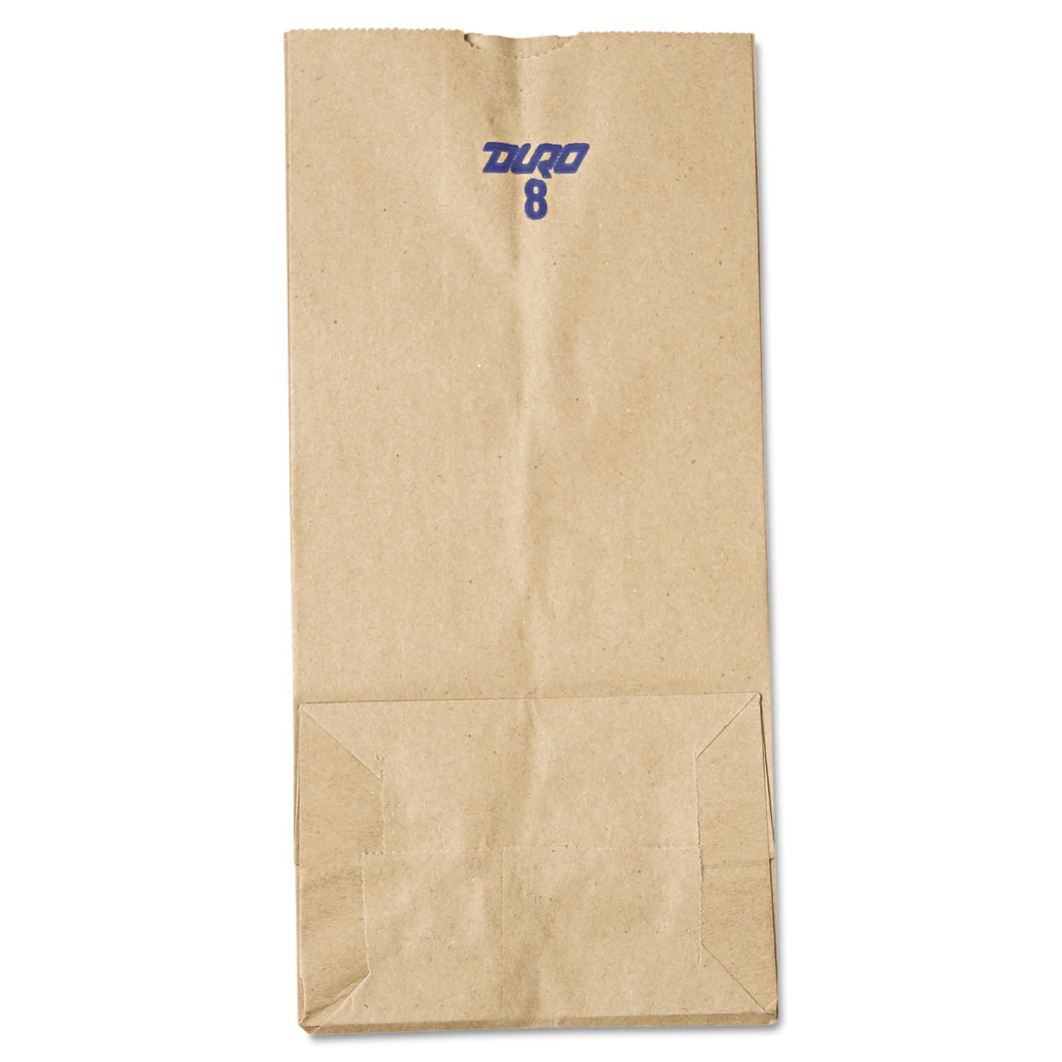 General Paper Grocery Bags, #8, 6 1/8in x 4 3/16in x 12 7/16in, 35 Lb, Brown, Pack Of 500 - Image 4