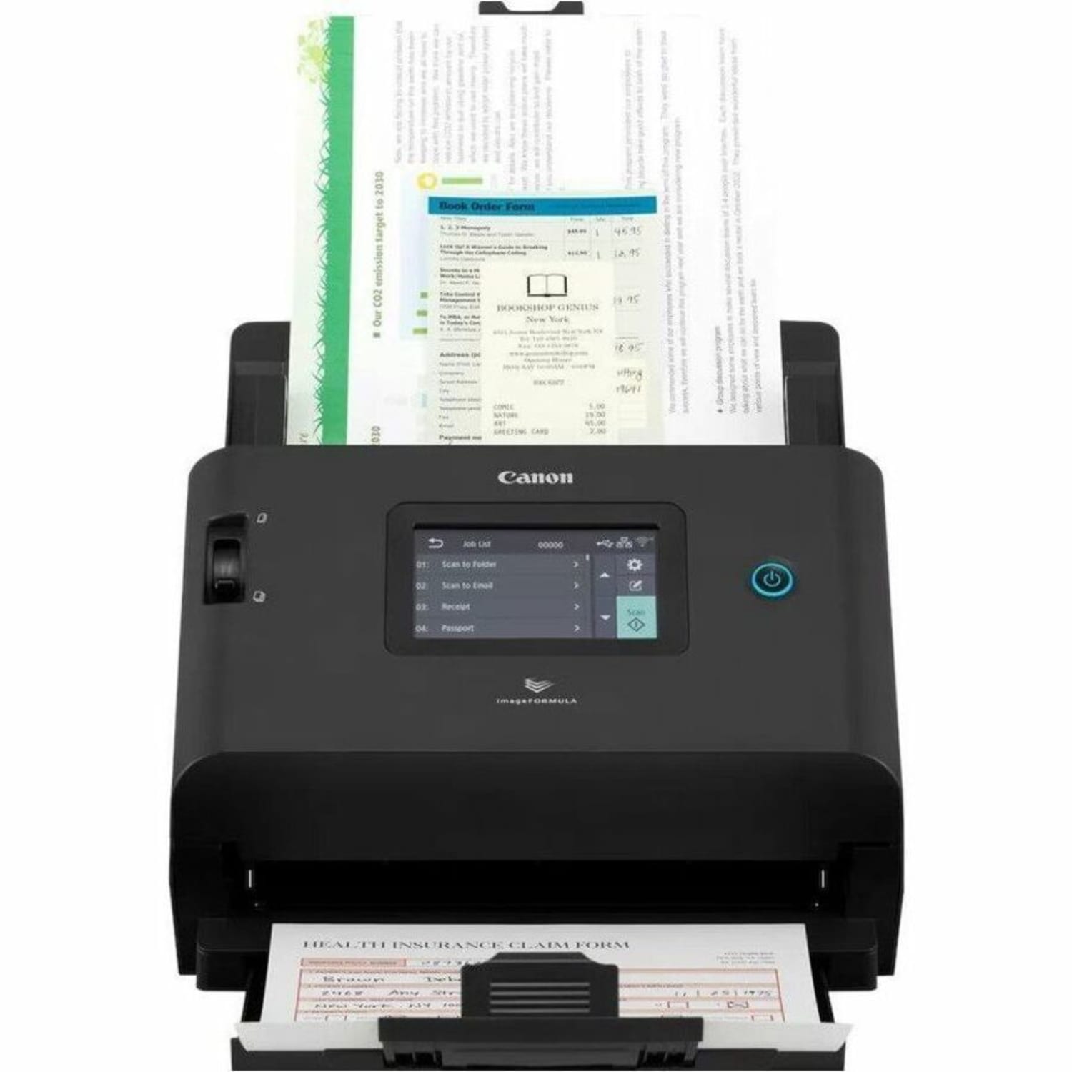 Canon imageFORMULA DR-S350NW Large Format Sheetfed Scanner - 600 dpi Optical - 24-bit Color - 8-bit Grayscale - 6897C002