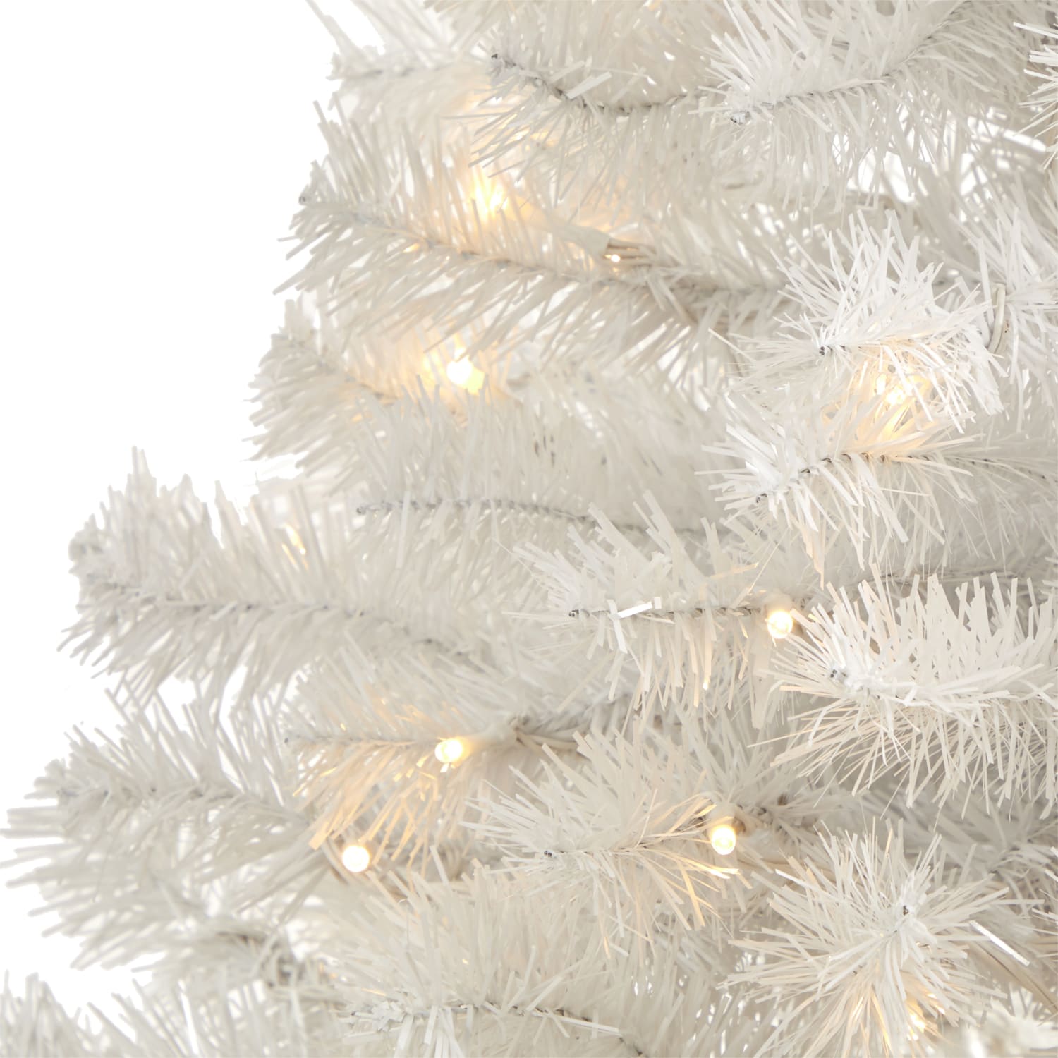Nearly Natural Artificial Christmas Tree, 5ft, White - Image 4