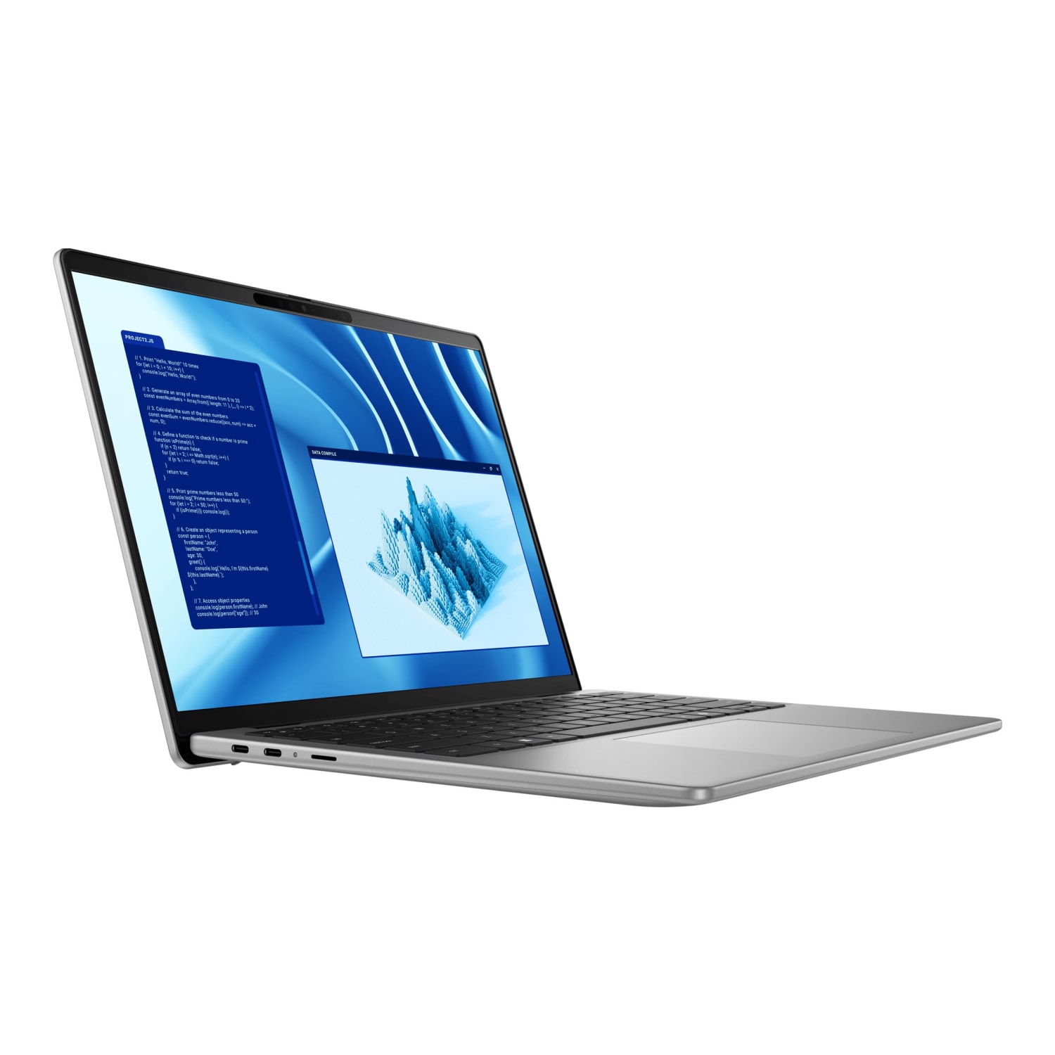 Dell Latitude 7000 7455 14in Touchscreen Copilot+ Notebook, QHD+, Qualcomm Snapdragon X1E-80-100, 32GB, 512GB SSD, Windows 11 Pro, Aluminum Titan Gray - Image 4