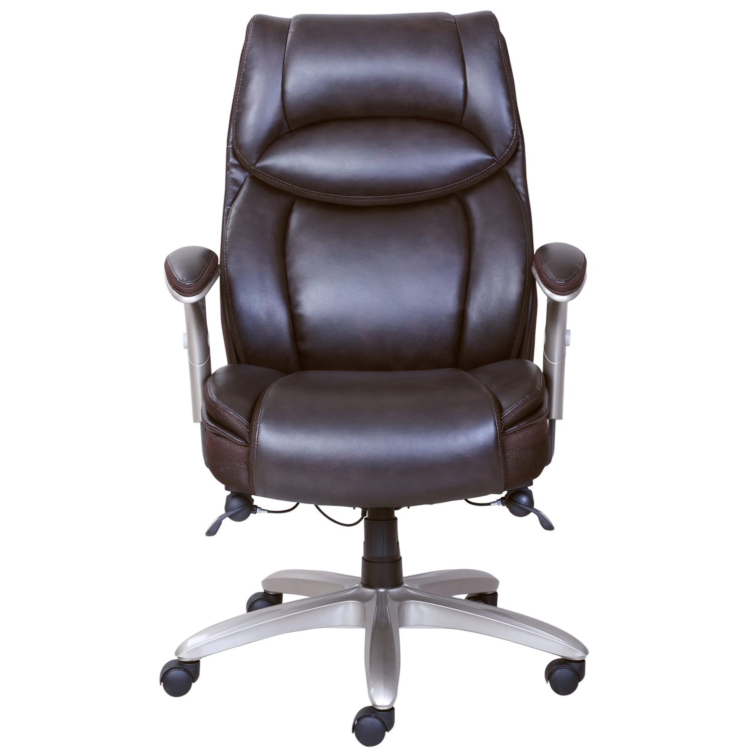 Serta Smart Layers Jennings Super Task Big And Tall Chair, Brown - Image 3