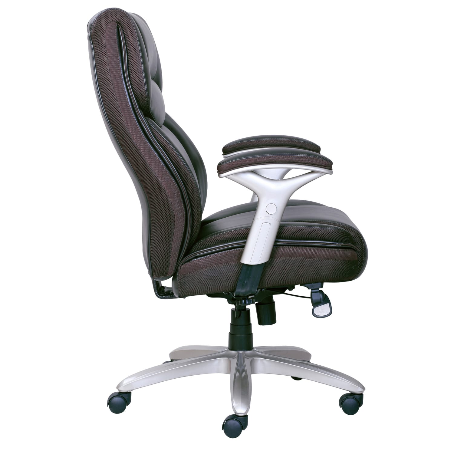 Serta Smart Layers Jennings Super Task Big And Tall Chair, Brown - Image 4