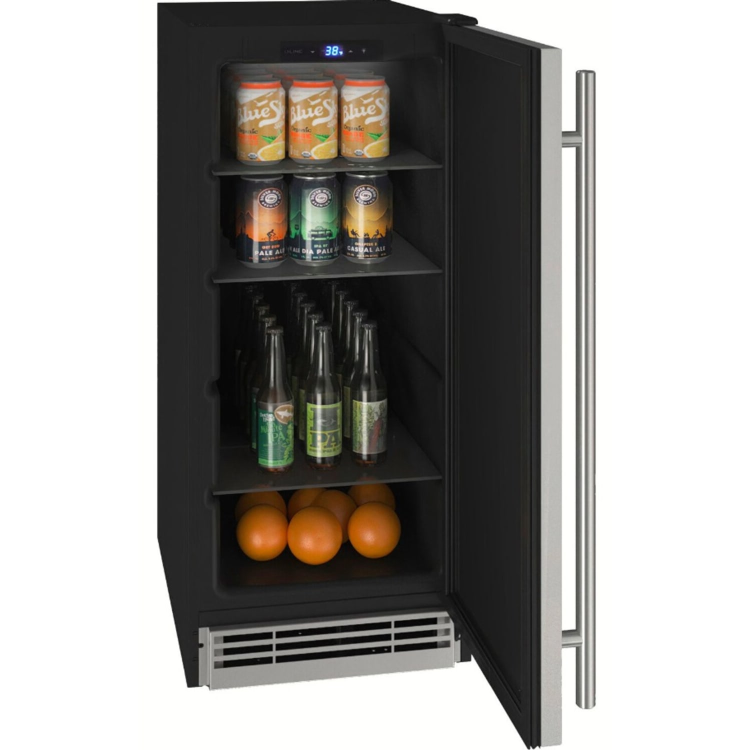 U-Line 3.1 Cu. Ft. Compact Refrigerator, Silver - Image 3