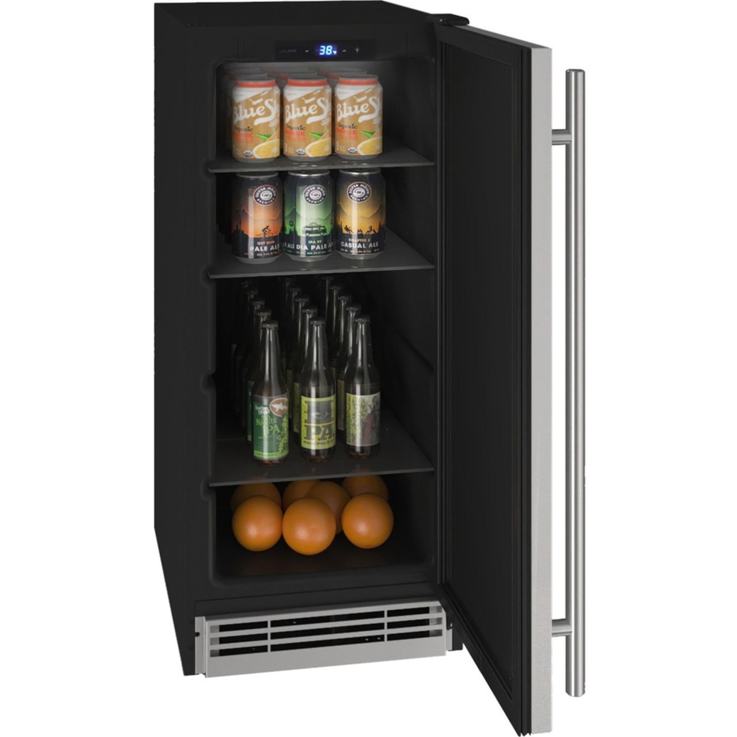 U-Line 3.1 Cu. Ft. Compact Refrigerator, Silver - Image 6