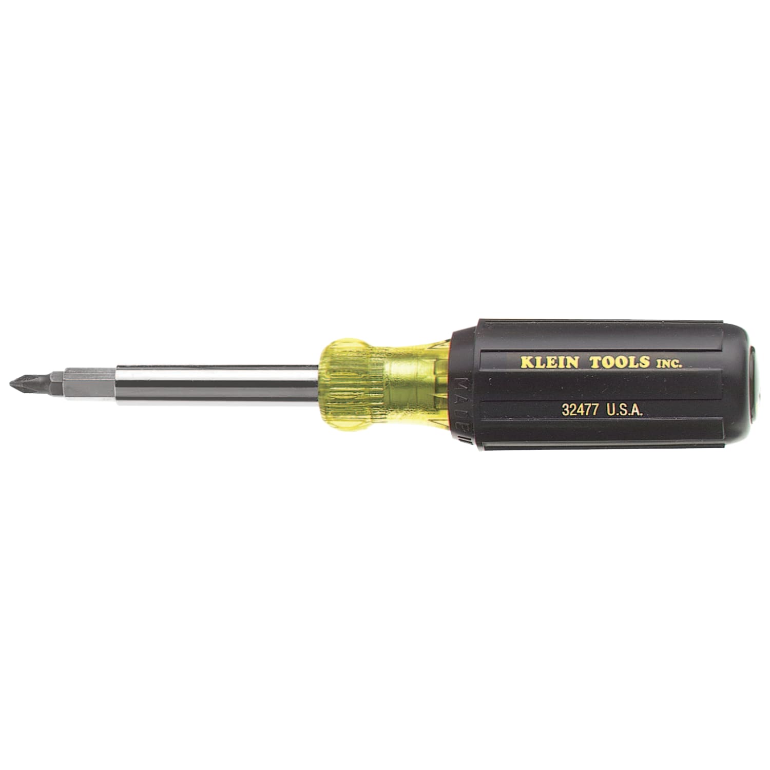 Klein Tools 10 in 1 Screwdriver/Nutdriver, #1,#2,T10,T15; 1/4,5/16 Slot; 1/4,5/16 Nutdriver