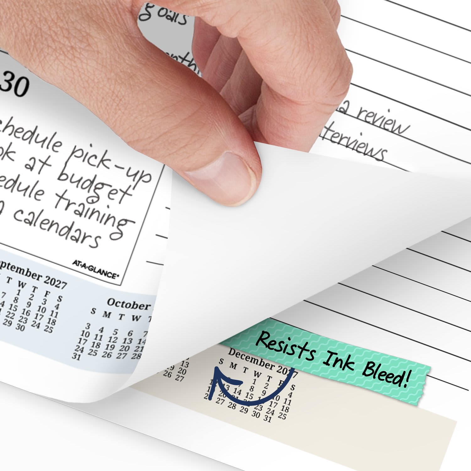 AT-A-GLANCE 2027 Panoramic Seascape Monthly Desk Pad, Standard, 21 3/4in x 17in - Image 5