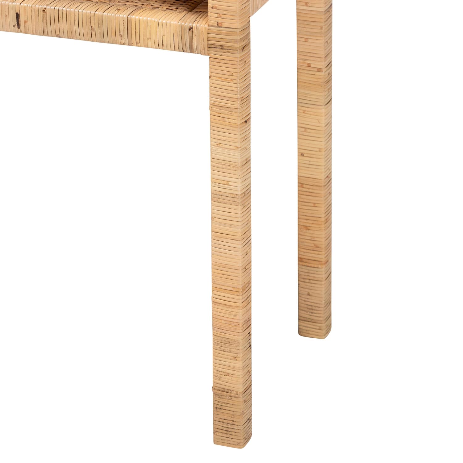 bali & pari Kalimantan Rattan And Acacia Wood Console Table, 29-1/2inH x 39-7/16inW x 15-7/16inD, Light Honey - Image 6