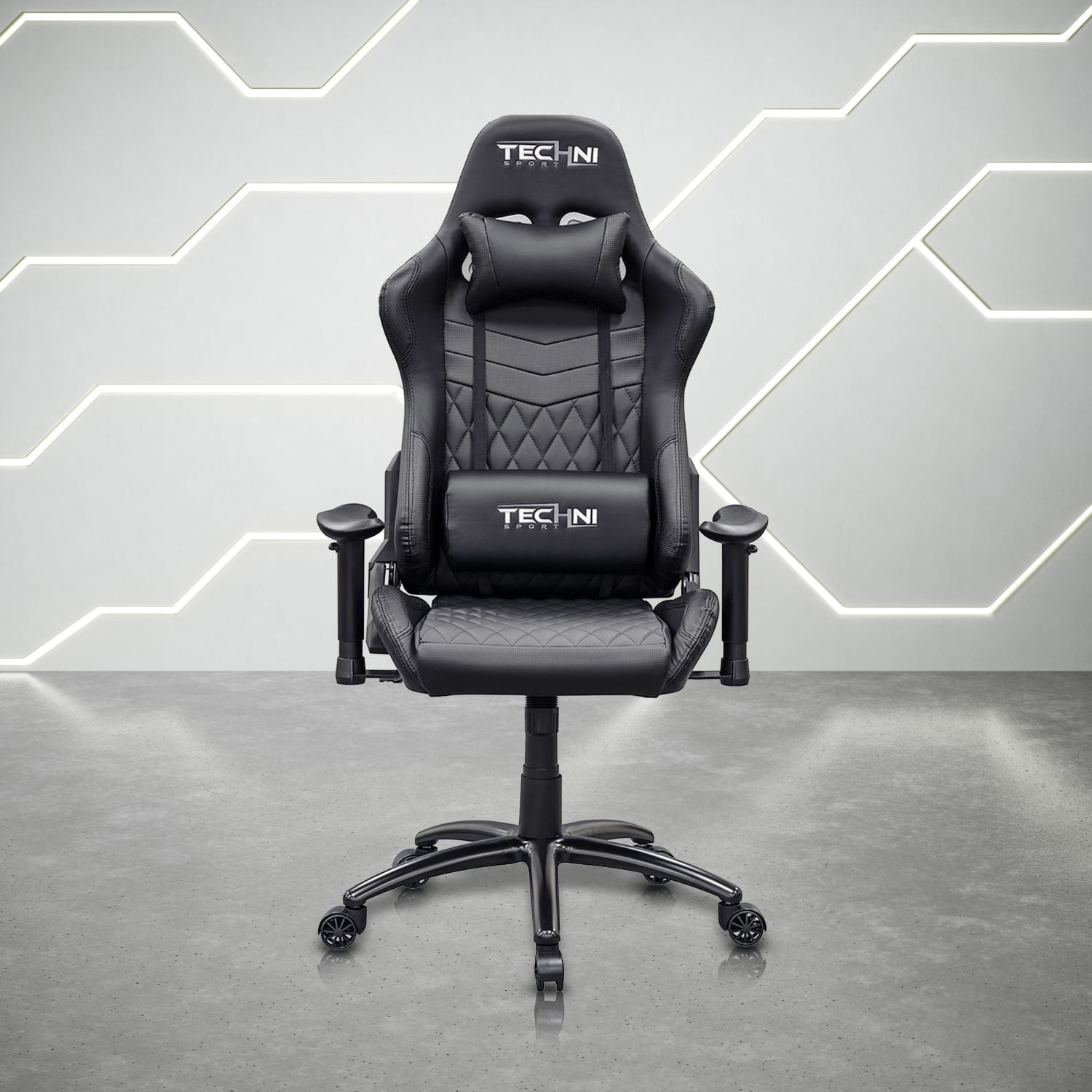 Techni Sport TS51-BK Ergonomic Faux Leather Computer Gaming Chair - Image 3