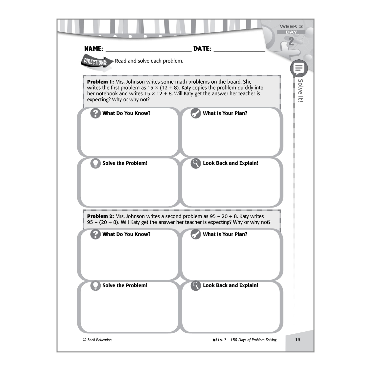 Shell Education 180 Days Of Problem Solving, Grade 5 - Image 6