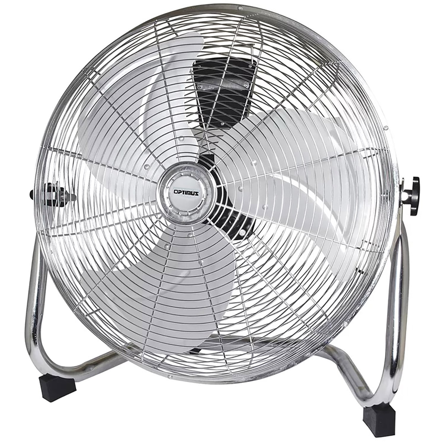Optimus 12in 3-Speed Industrial-Grade High-Velocity Fan With Chrome Grill, 15-3/8in x 14in - Image 4