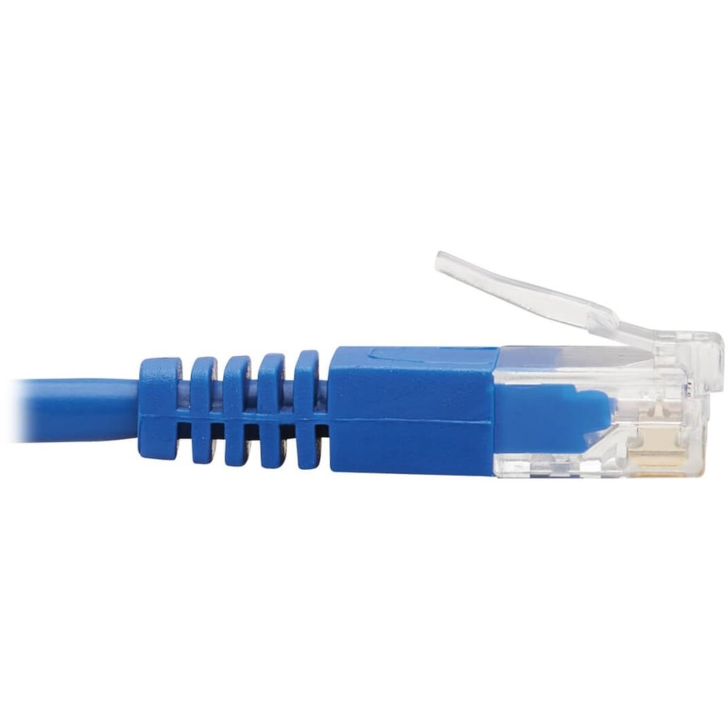 Tripp Lite Cat6 Ethernet Cable Left Angled UTP Slim Molded M/M Blue 10ft - First End: 1x RJ-45 Male Network - N204S10BLLA - Image 6