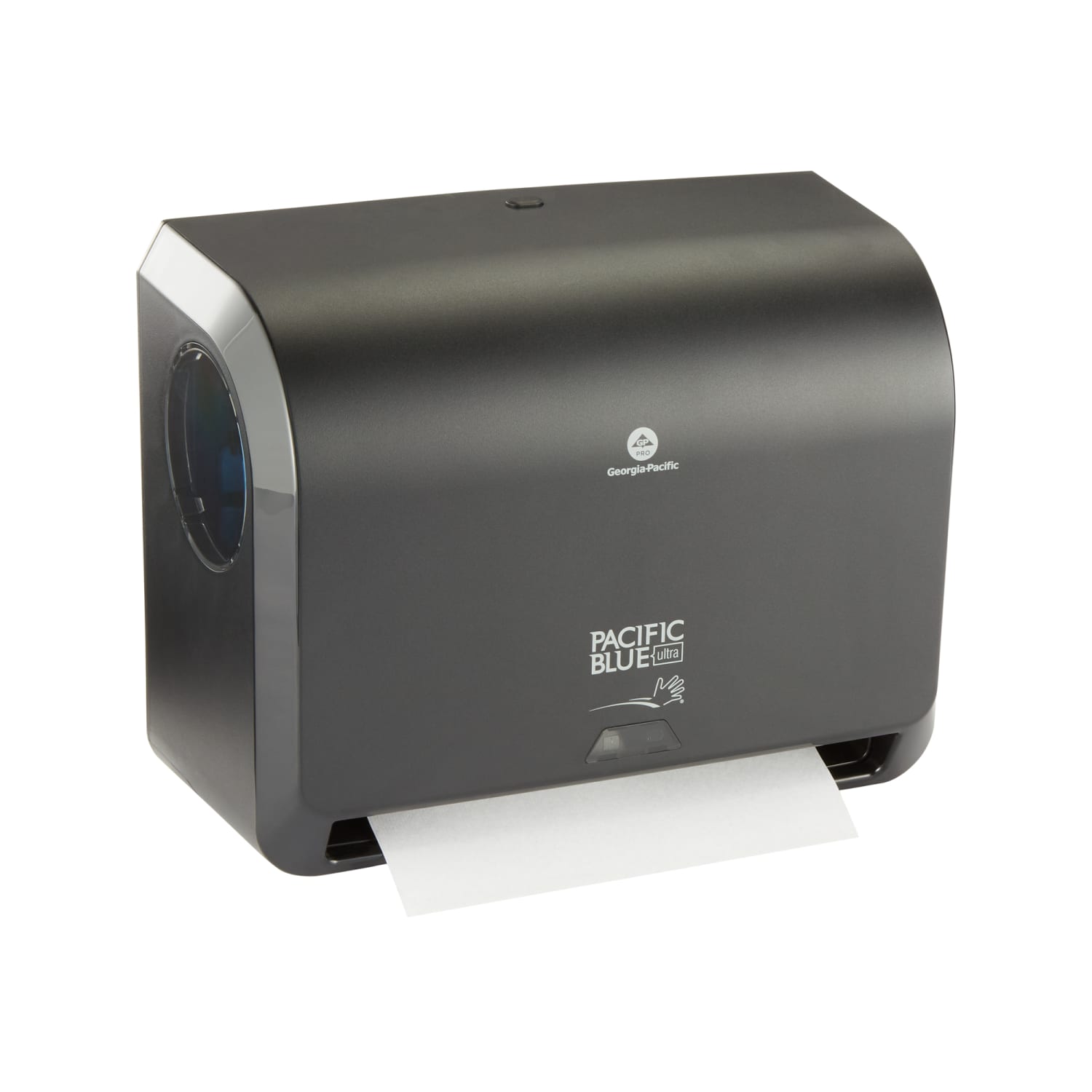 Pacific Blue Ultra Mini by GP PRO, 9in Automated Touchless Paper Towel Dispenser, 54518, 14.12in x 6.56in x 11in, Black, 1 Dispenser