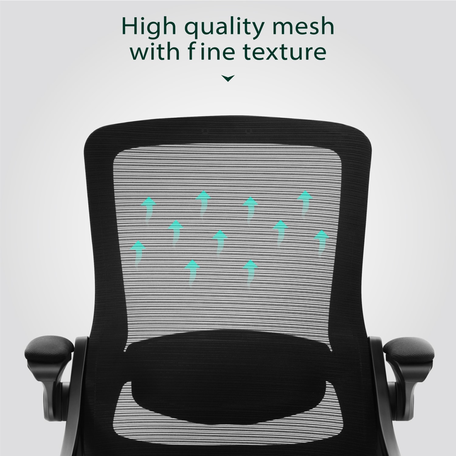 ALPHA HOME Ergonomic Mesh Mid Back Office Task Chair With Padded Armrests Black PopularChairscom
