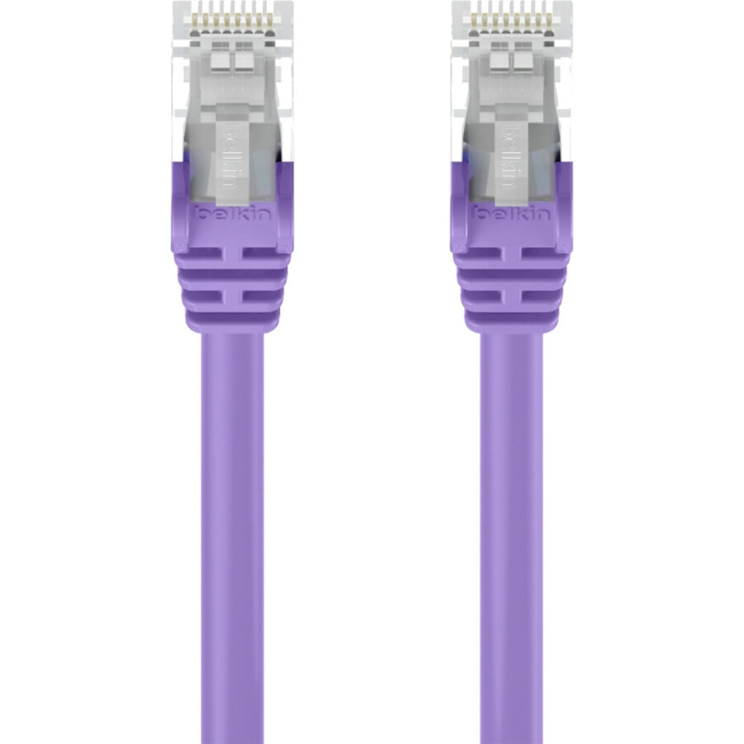 Belkin CAT6 Ethernet Patch Cable Snagless, RJ45, M/M - 12 ft Category 6 Network Cable - 24 AWG - Purple - Image 3