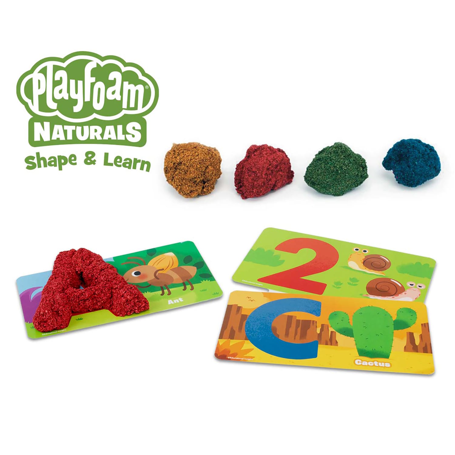 Educational Insights Playfoam Naturals Shape & Learn Letters & Numbers, Multicolor - Image 5