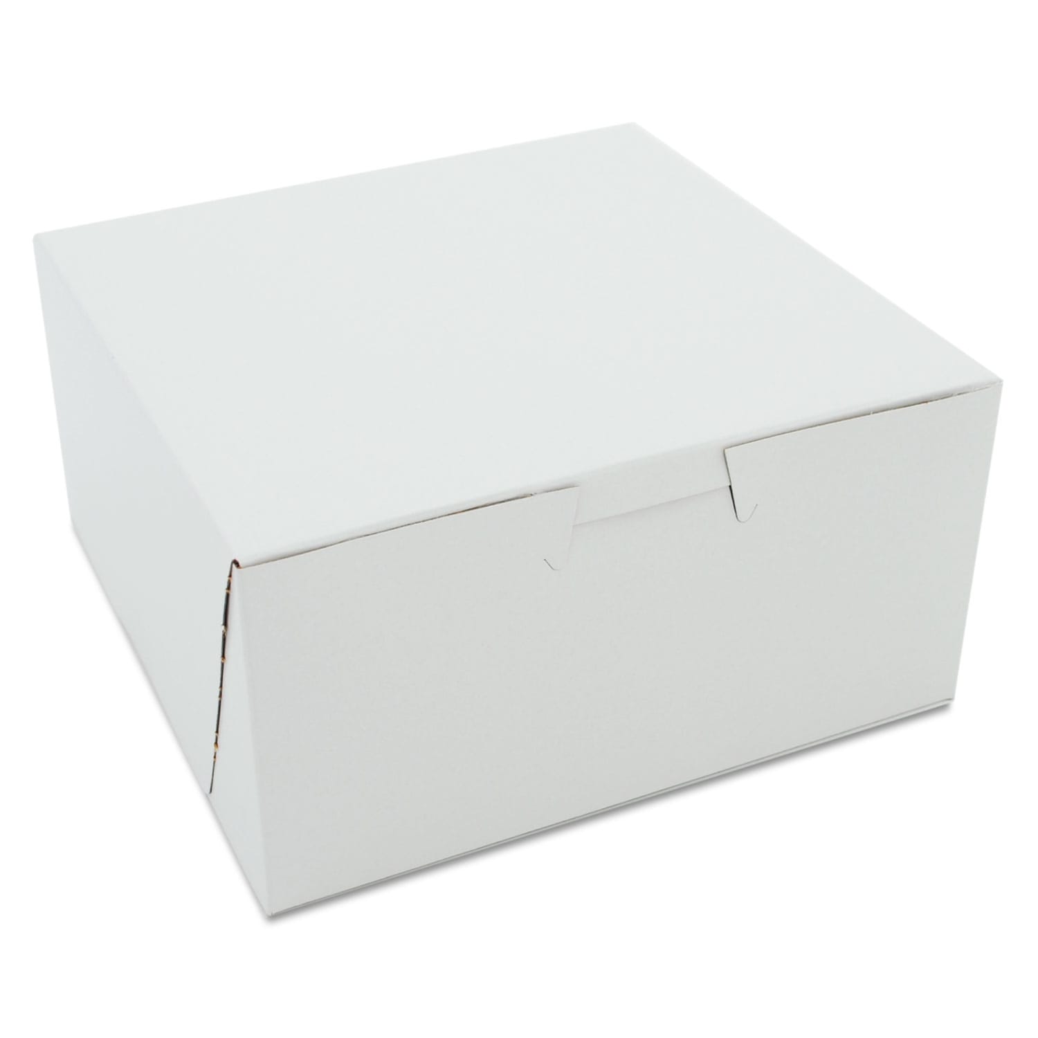 SCT 1-Piece Non-Window Bakery Boxes, 3inH x 6inW x 6inD, White, Carton Of 250 Boxes, 905