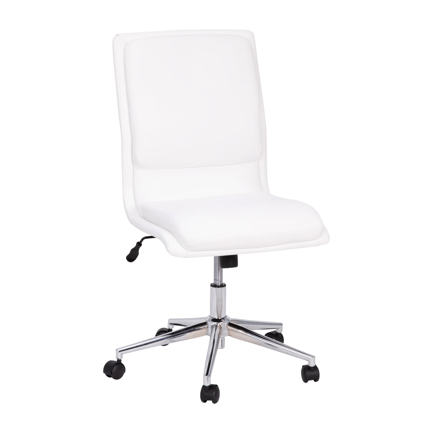 Flash Furniture Madigan Faux Leather MidBack Armless Swivel Task Office Chair White PopularChairscom Flash Furniture Madigan Faux Leather Mid Back Armless Swivel Task Office Chair White PopularChairscom