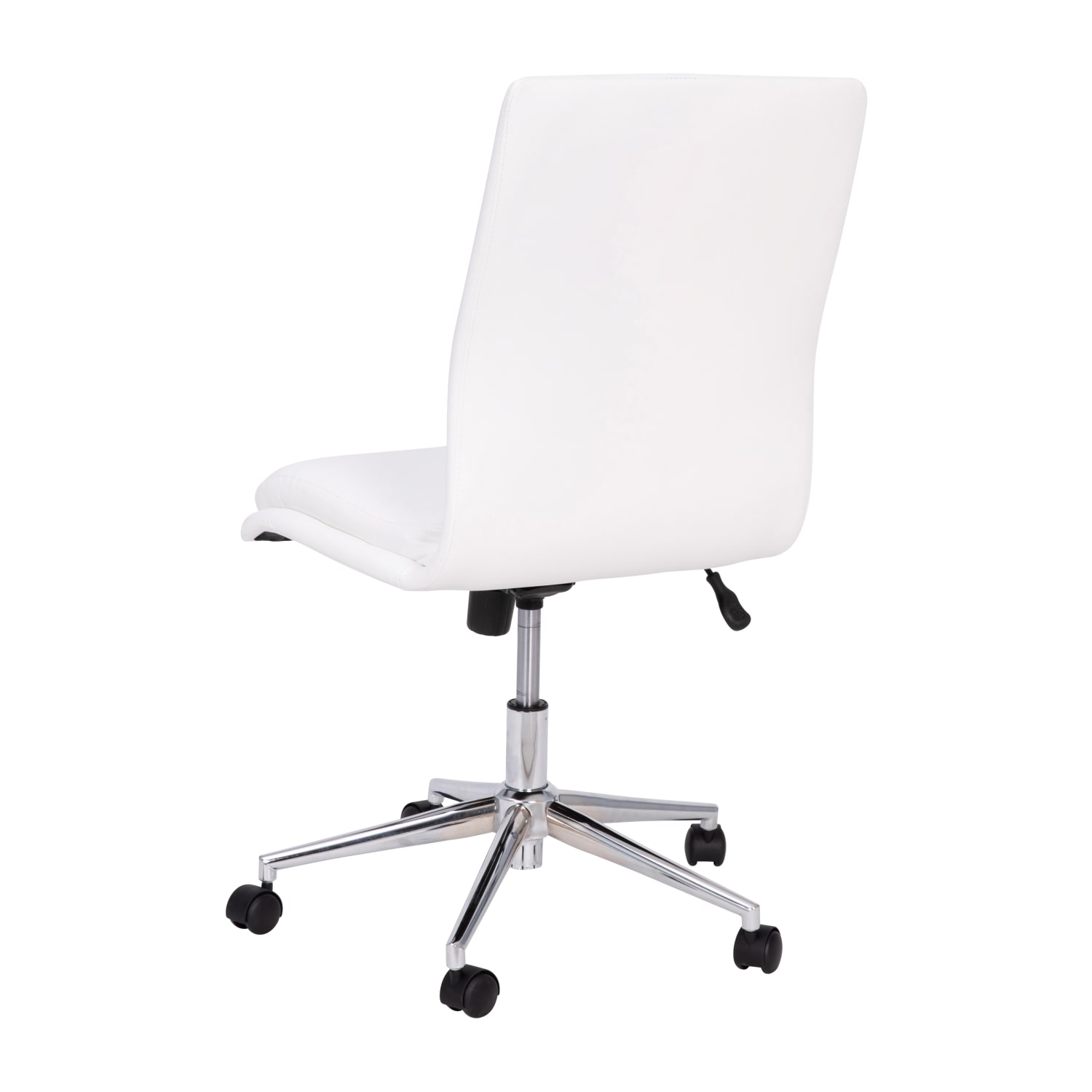 Flash Furniture Madigan Faux Leather MidBack Armless Swivel Task Office Chair White PopularChairscom Flash Furniture Madigan Faux Leather Mid Back Armless Swivel Task Office Chair White PopularChairscom