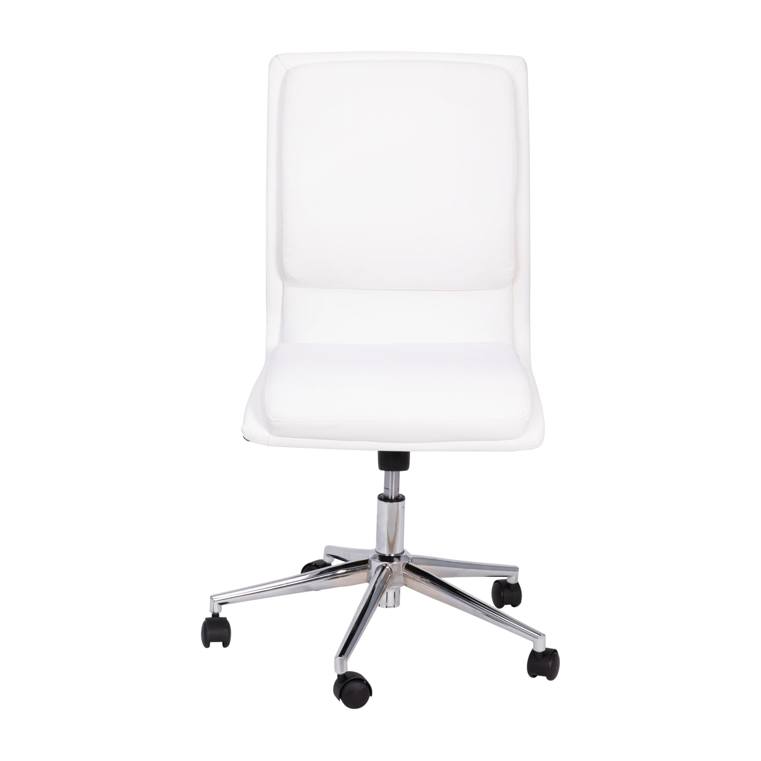 Flash Furniture Madigan Faux Leather MidBack Armless Swivel Task Office Chair White PopularChairscom Flash Furniture Madigan Faux Leather Mid Back Armless Swivel Task Office Chair White PopularChairscom