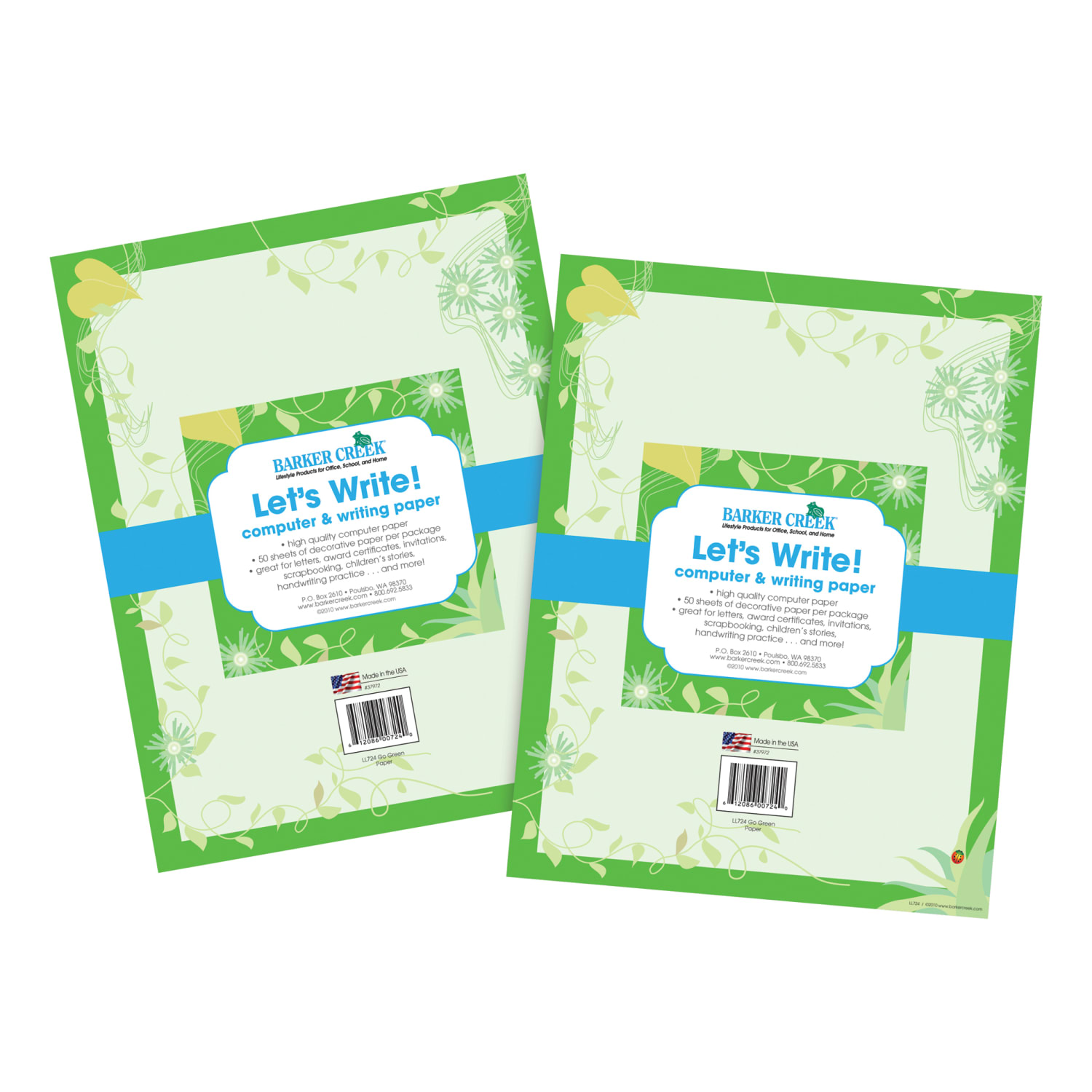 Barker Creek Computer Paper, Letter Paper Size, 60 Lb, Go Green, 100 Sheets - Image 3