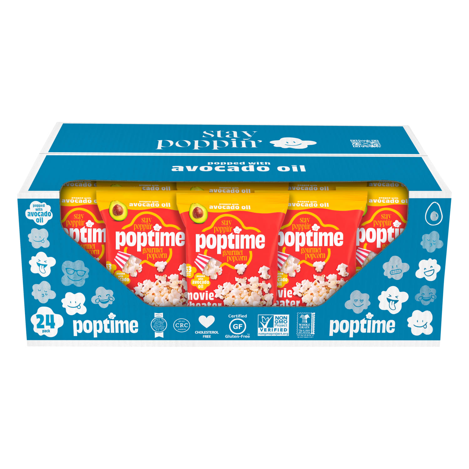 POPtime Avo Movie Butter Popcorn, 1 Oz, Total Qty 24 - Image 5