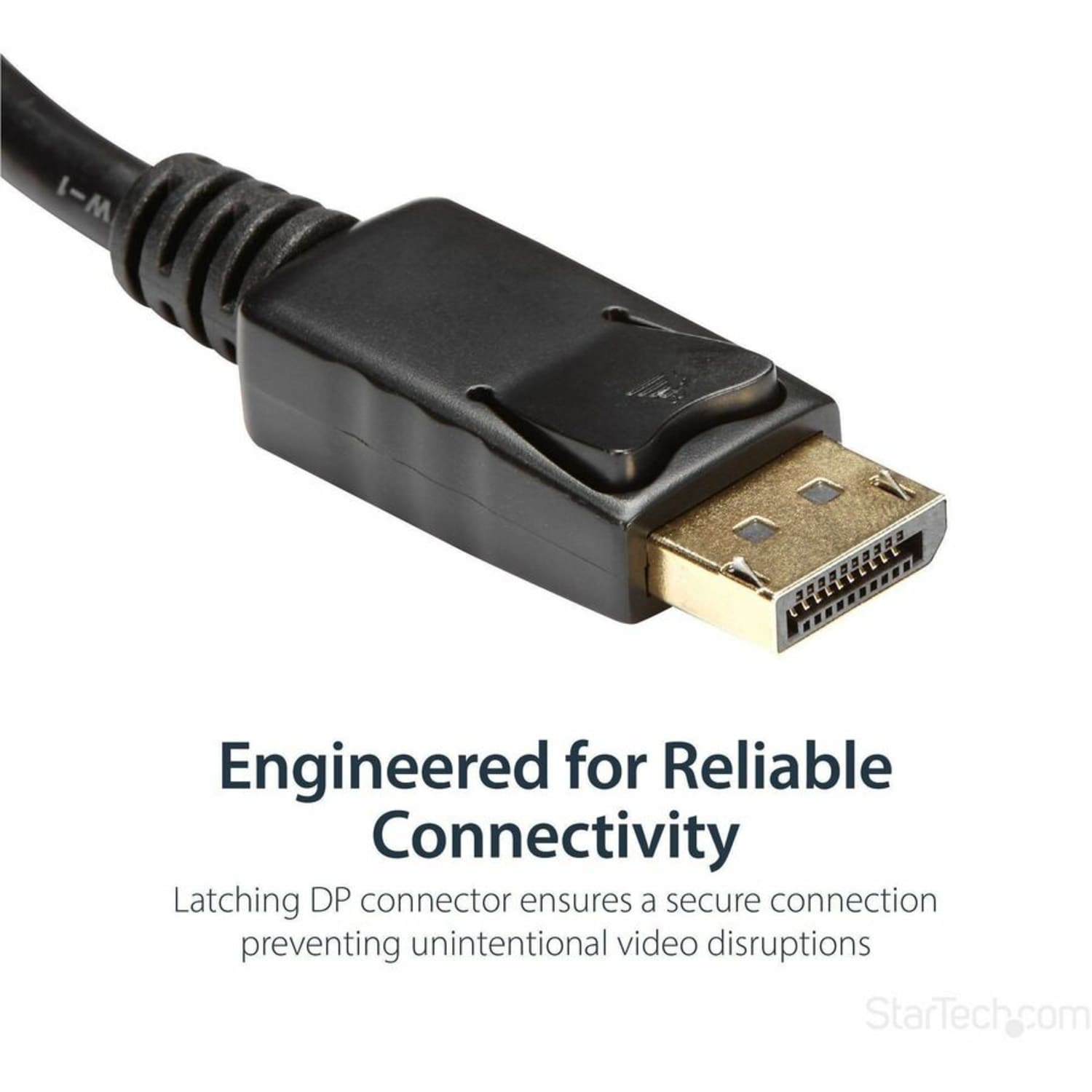 StarTech.com DisplayPort to HDMI Adapter - 1920x1200 - HDMI Video Converter - Latching DP Connector - Monitor to HDMI Adapter (DP2HDMI2) - Adapter - DisplayPort male to HDMI female - 10.4 in - Image 4