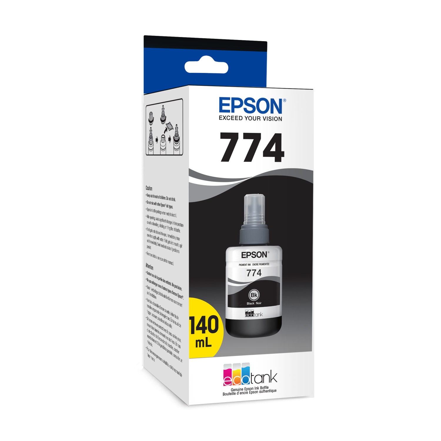 Epson 774 EcoTank Black Refill Ink Bottle, T774120-S - Image 3