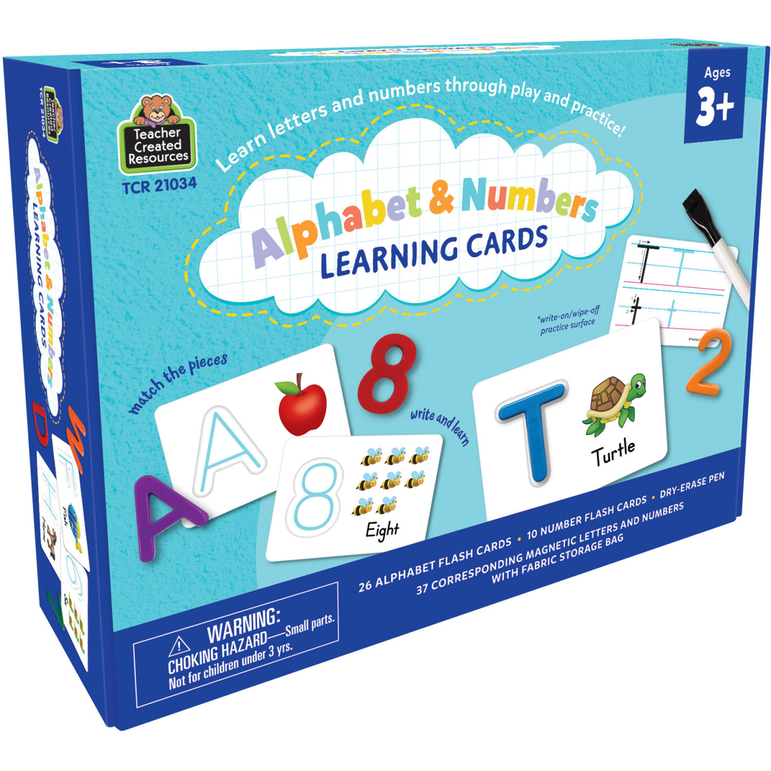 Teacher Created Resources Alphabet & Numbers Learning Cards, 3-1/4in x 4in, All Ages, Set Of 75 Pieces - Image 4