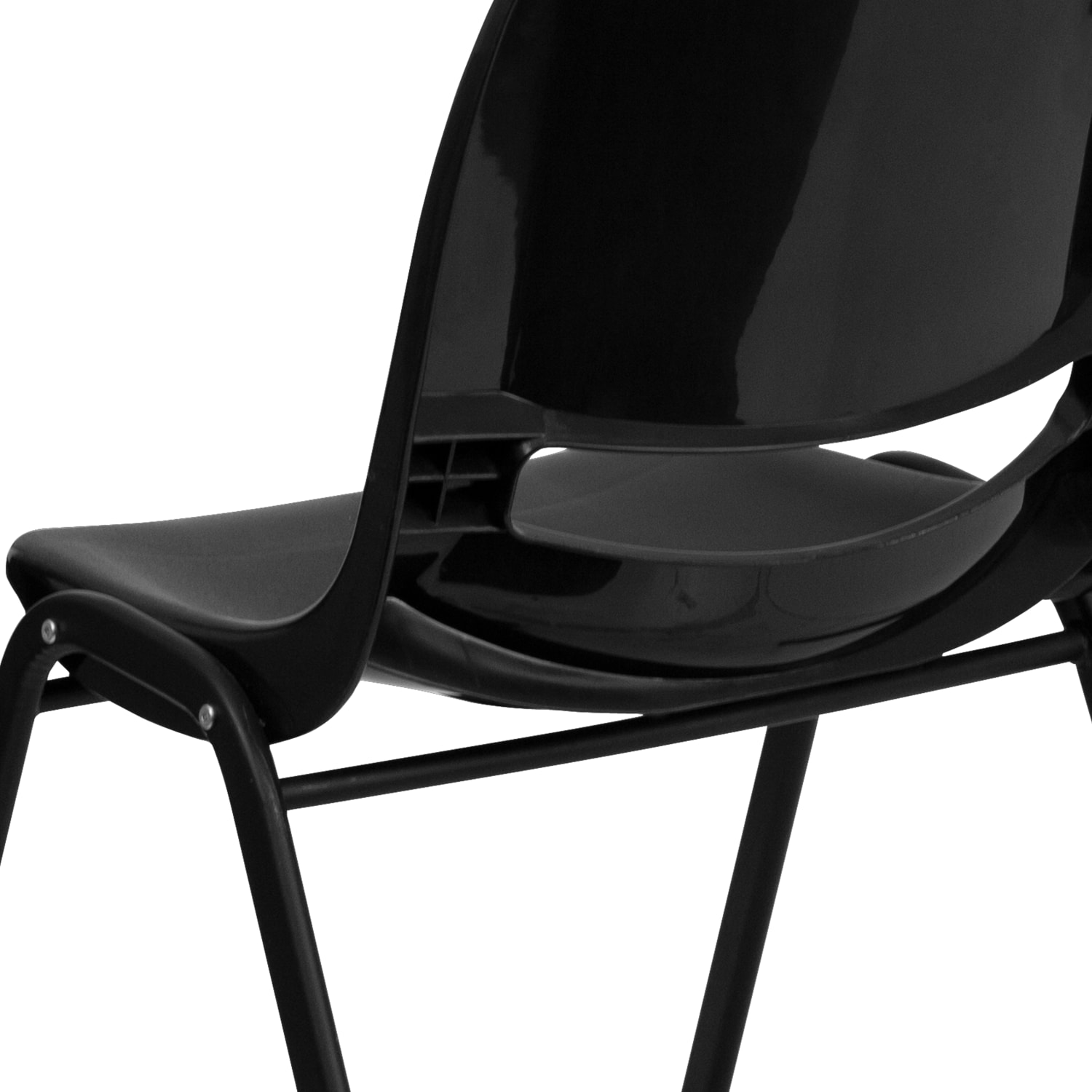 Flash Furniture HERCULES Series Ergonomic Shell Stack Chair Black PopularChairscom