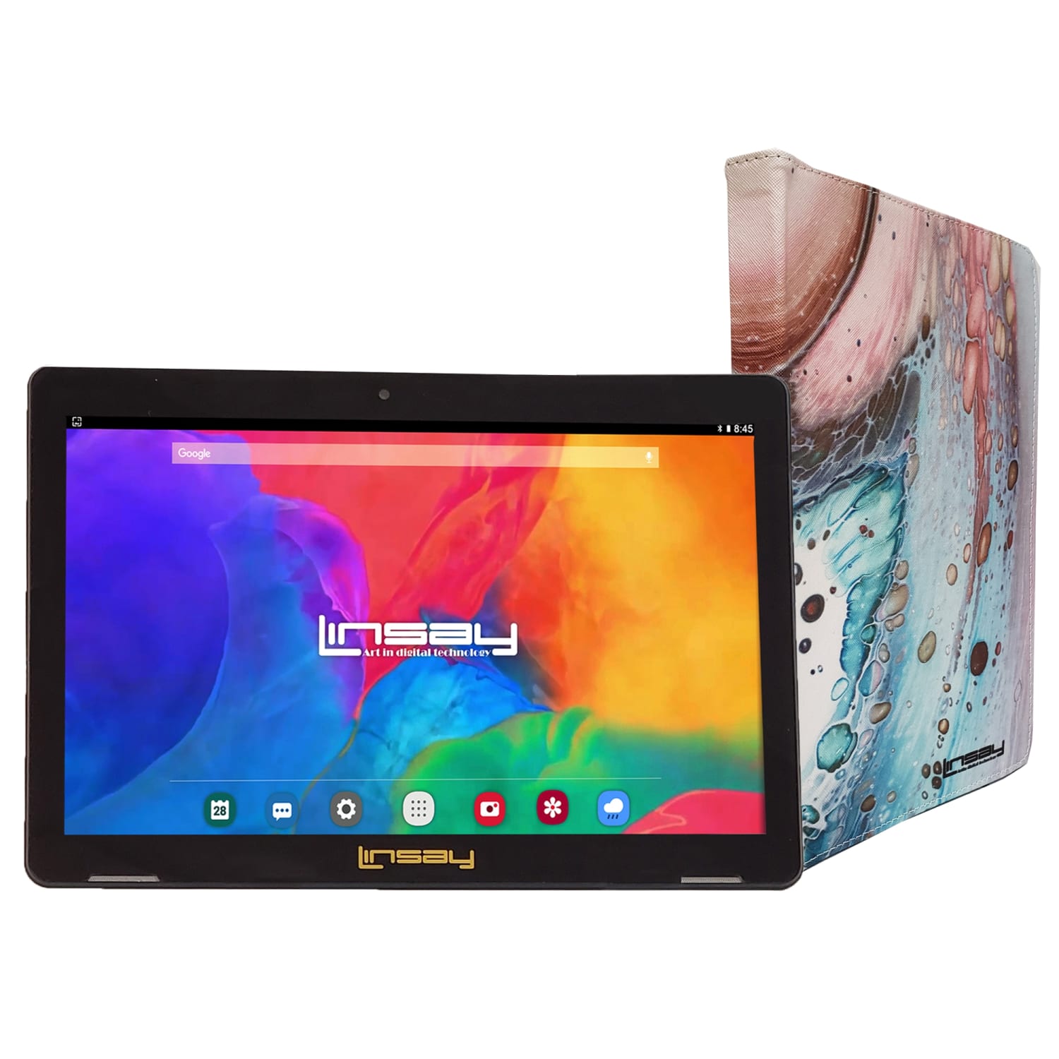 Linsay F10IPS Tablet, 10.1in Screen, 2GB Memory, 64GB Storage, Android 13, Space Marble - Image 3