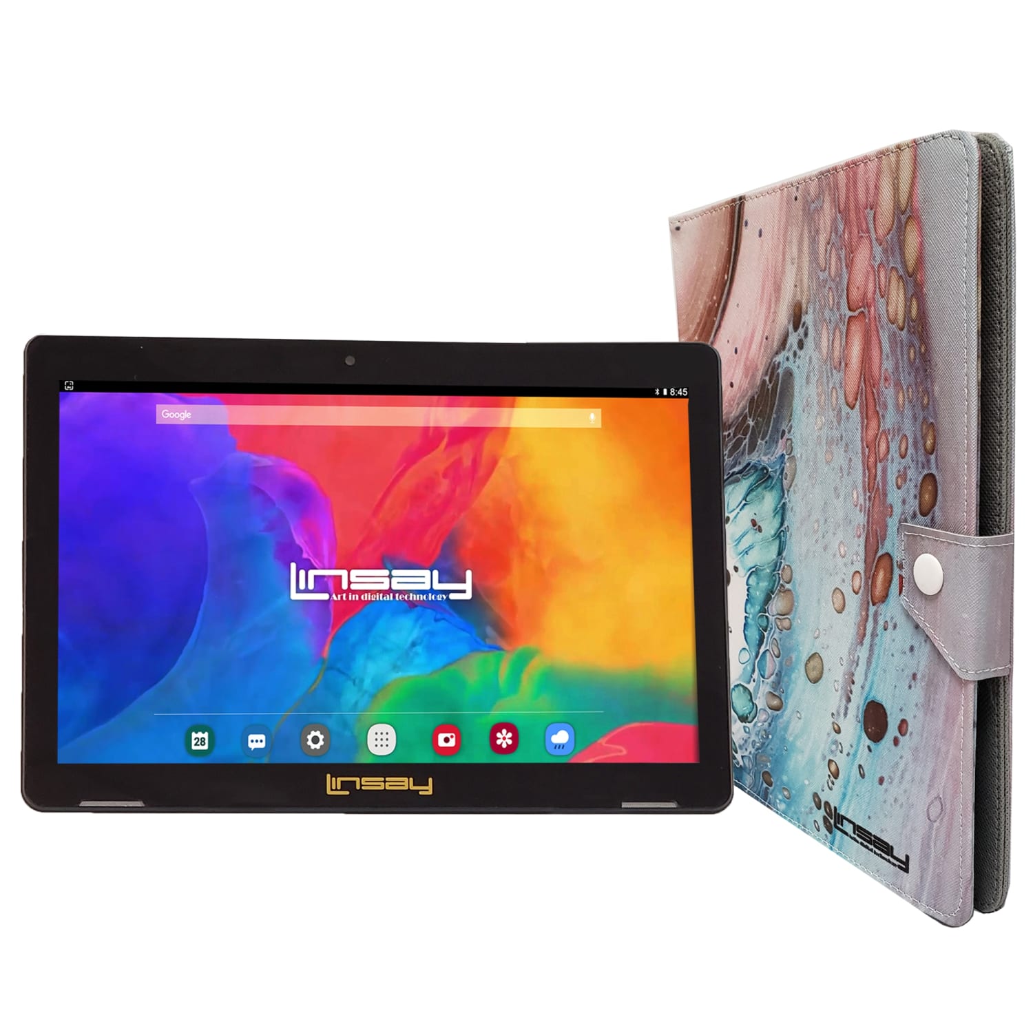 Linsay F10IPS Tablet, 10.1in Screen, 2GB Memory, 64GB Storage, Android 13, Space Marble - Image 4