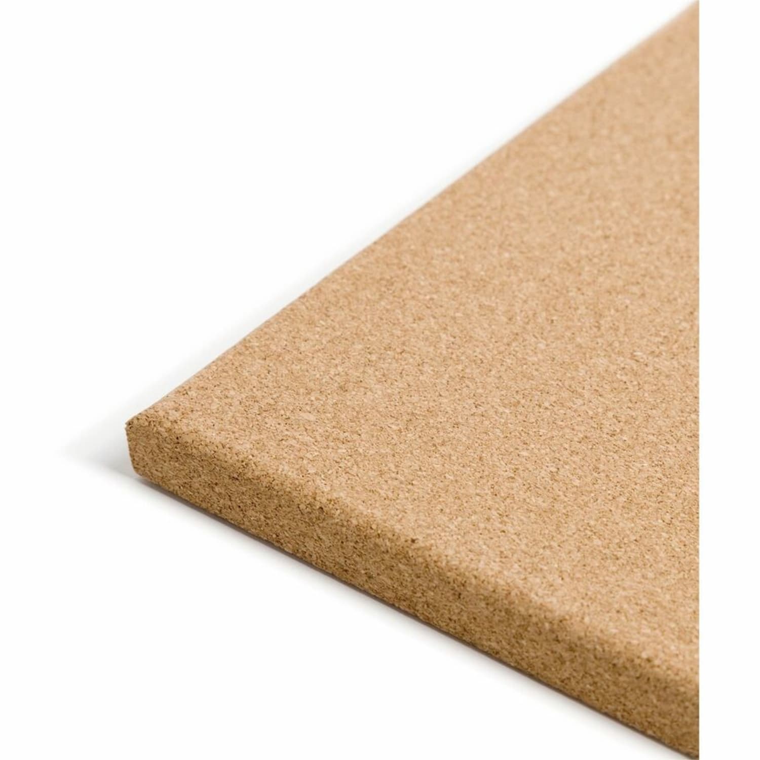 U Brands Cork Bulletin Board, Natural Cork, 14in x 14in, Frameless - Image 6