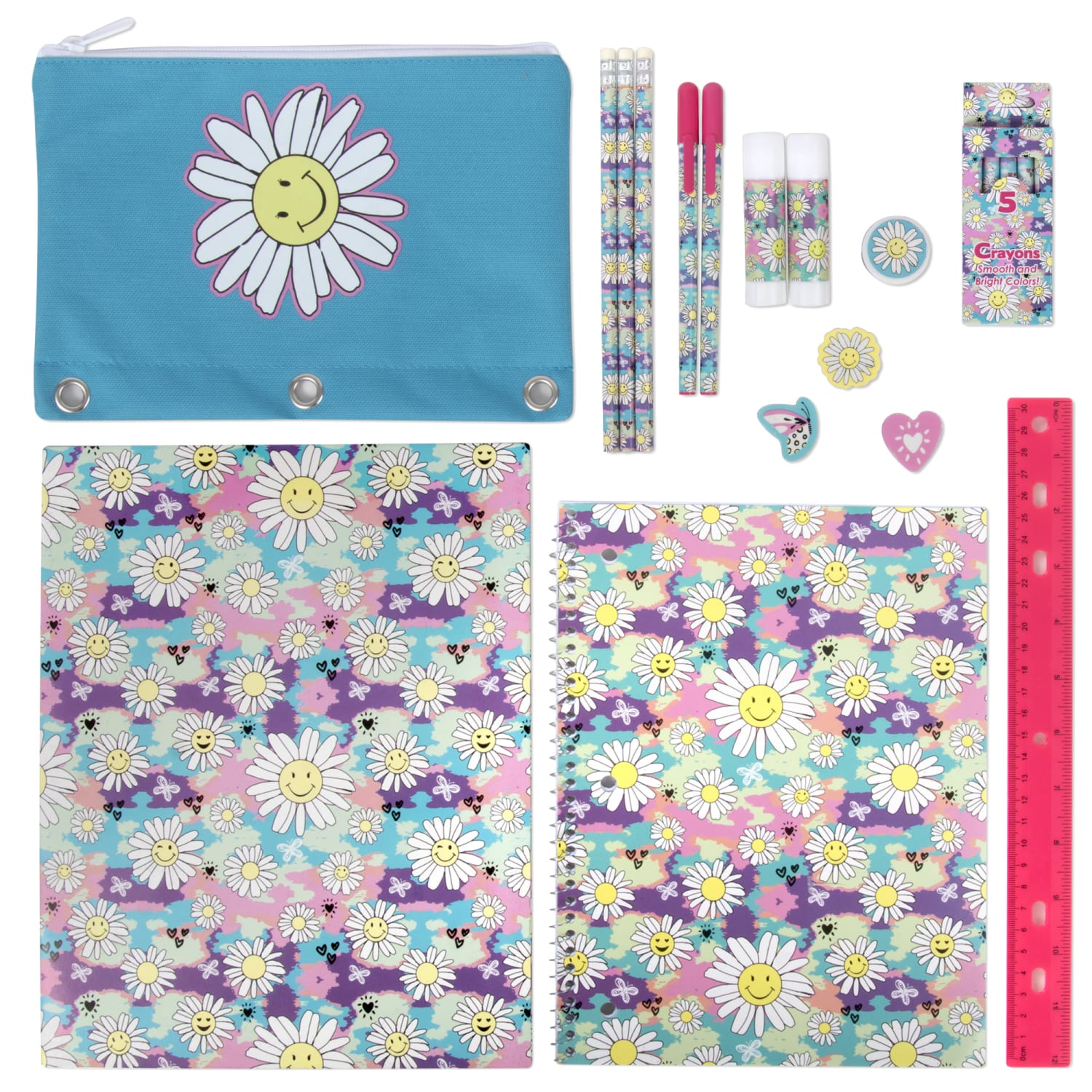 Trailmaker 20-Piece School Supply Kit, Daisy - Image 3