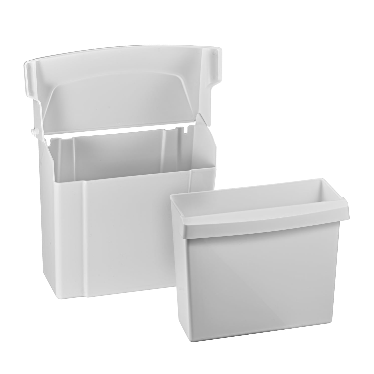 Alpine Industries Plastic Sanitary Napkin Receptacle, White - Image 4
