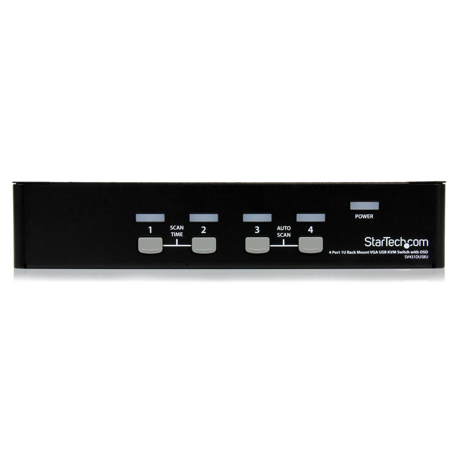 StarTech.com 4 Port 1U Rackmount USB KVM Switch with OSD - Control up to 4 VGA and USB computers from a single keyboard, mouse and monitor - Image 3