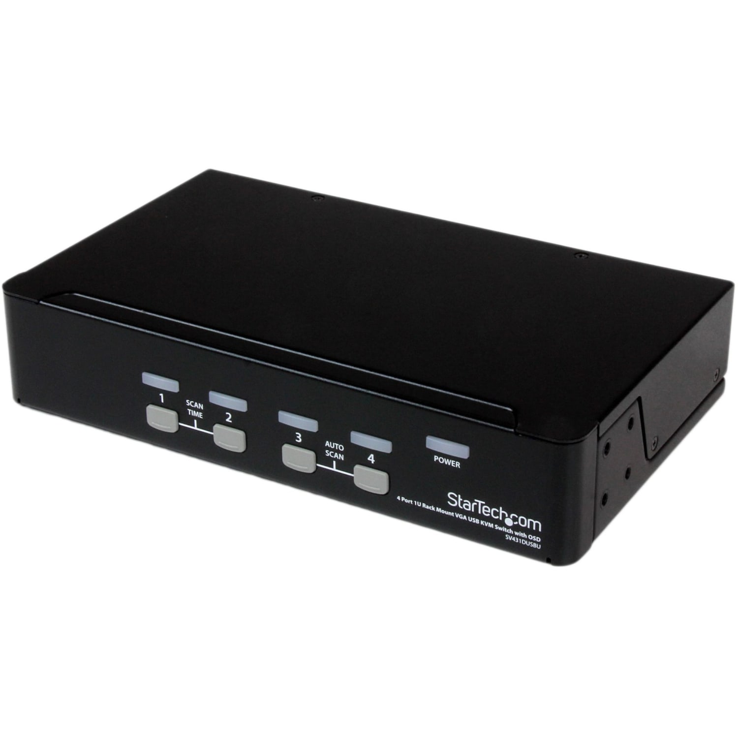 StarTech.com 4 Port 1U Rackmount USB KVM Switch with OSD - Control up to 4 VGA and USB computers from a single keyboard, mouse and monitor - Image 5