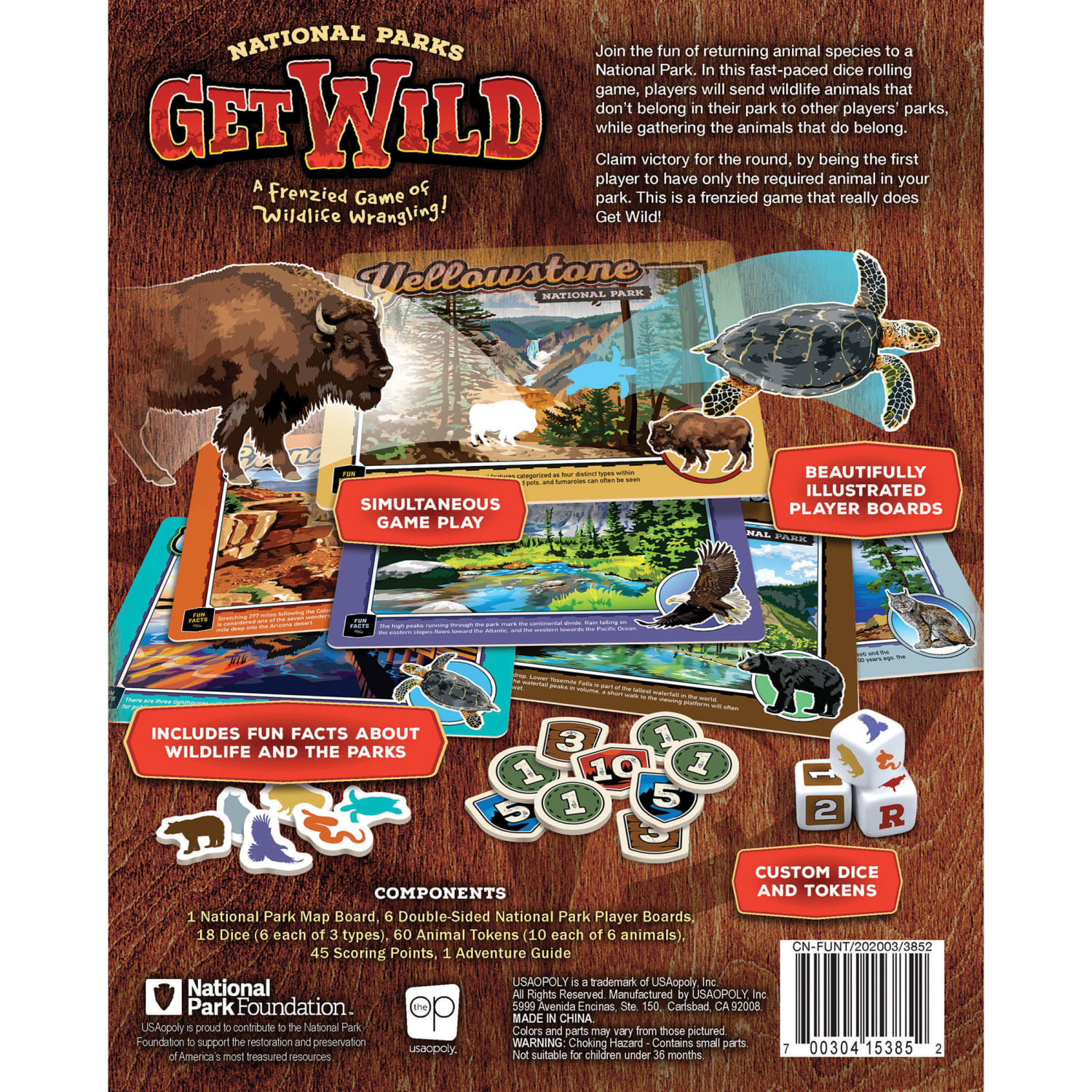 USAopoly National Parks Get Wild Game - Image 4
