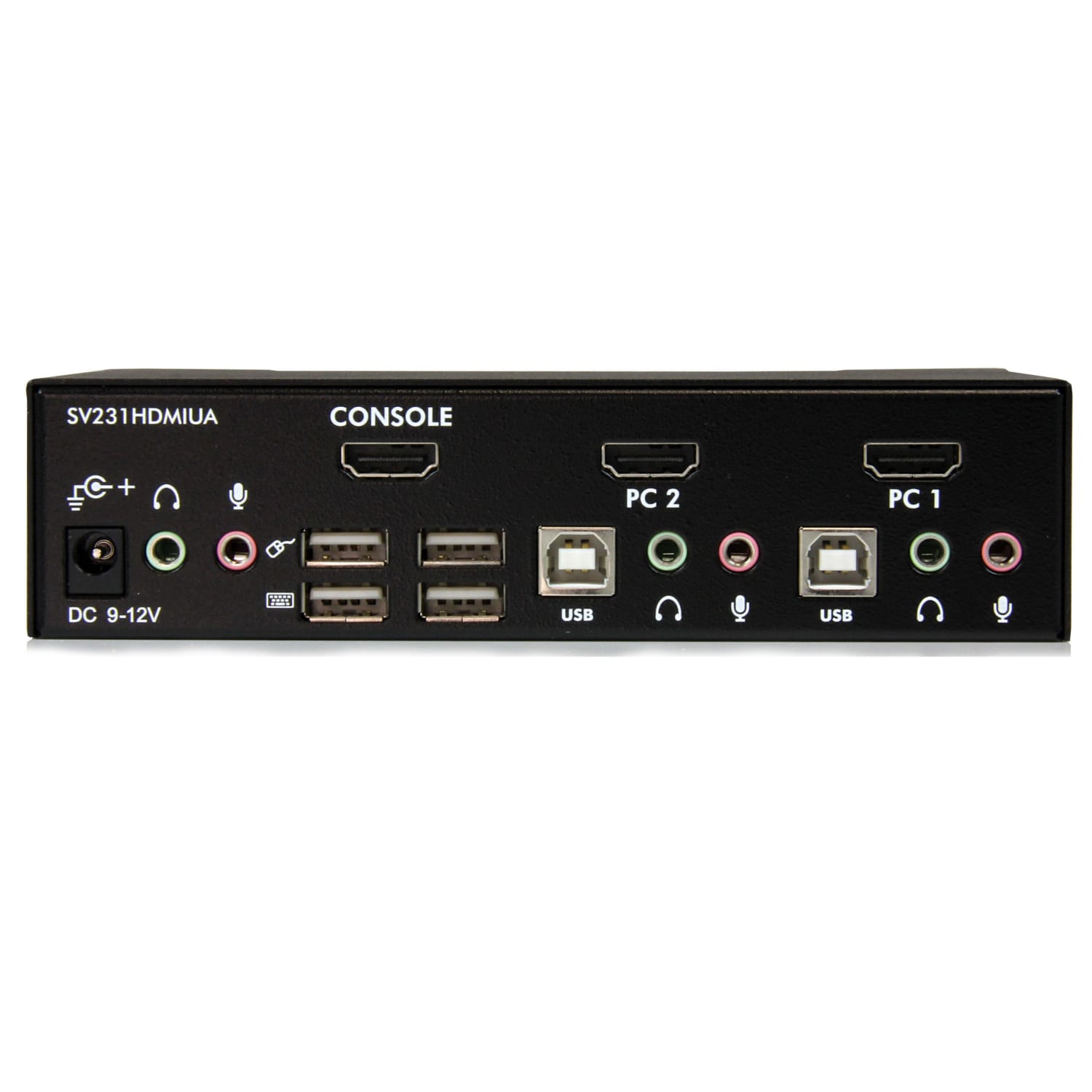 StarTech.com 2 Port USB HDMI KVM Switch with Audio and USB 2.0 Hub - Image 4