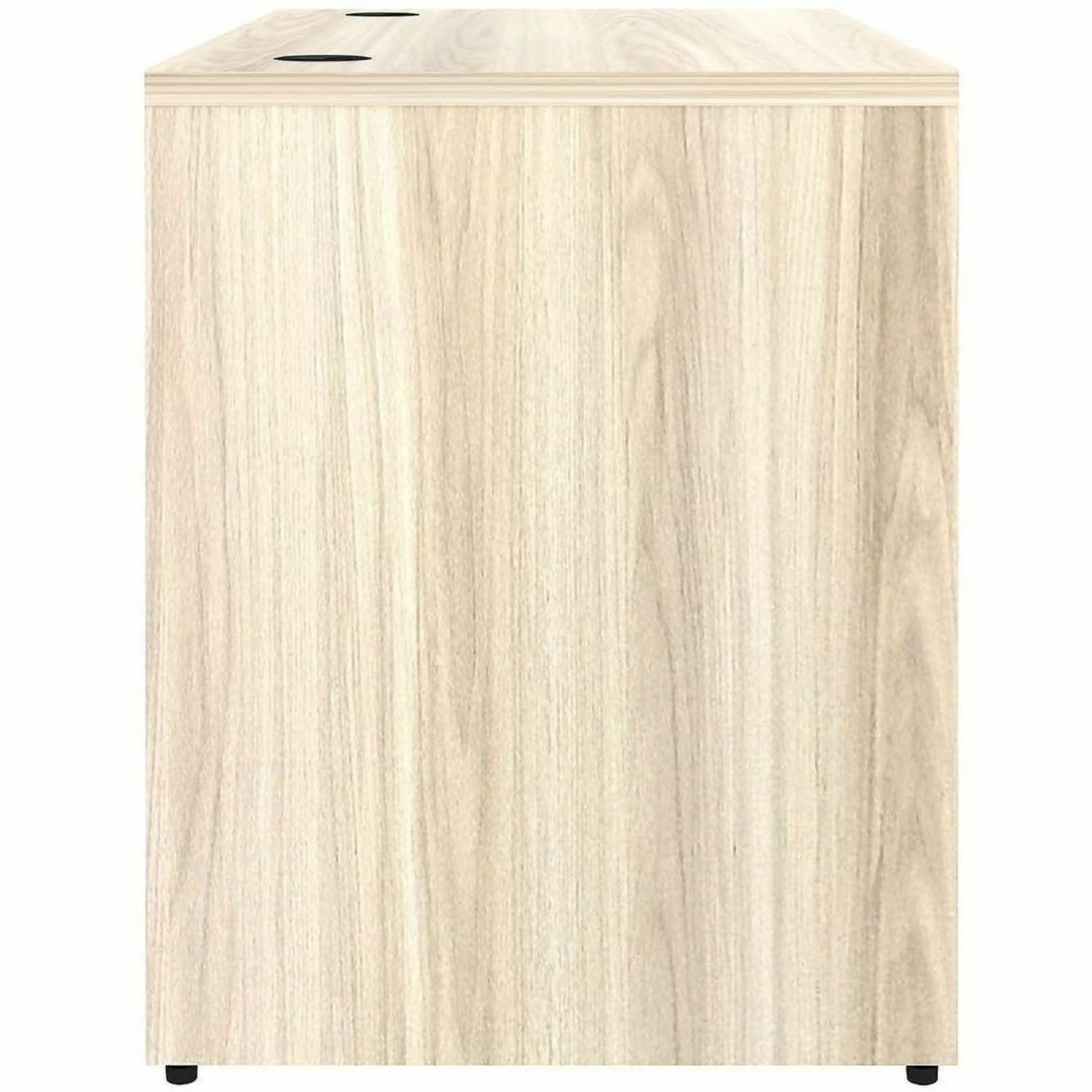 Lorell Essentials Retangular Desk Shell, Rectangle, 29.5inH x 48inW x 24inD, 1in Thick Top, Modern Elm - Image 4