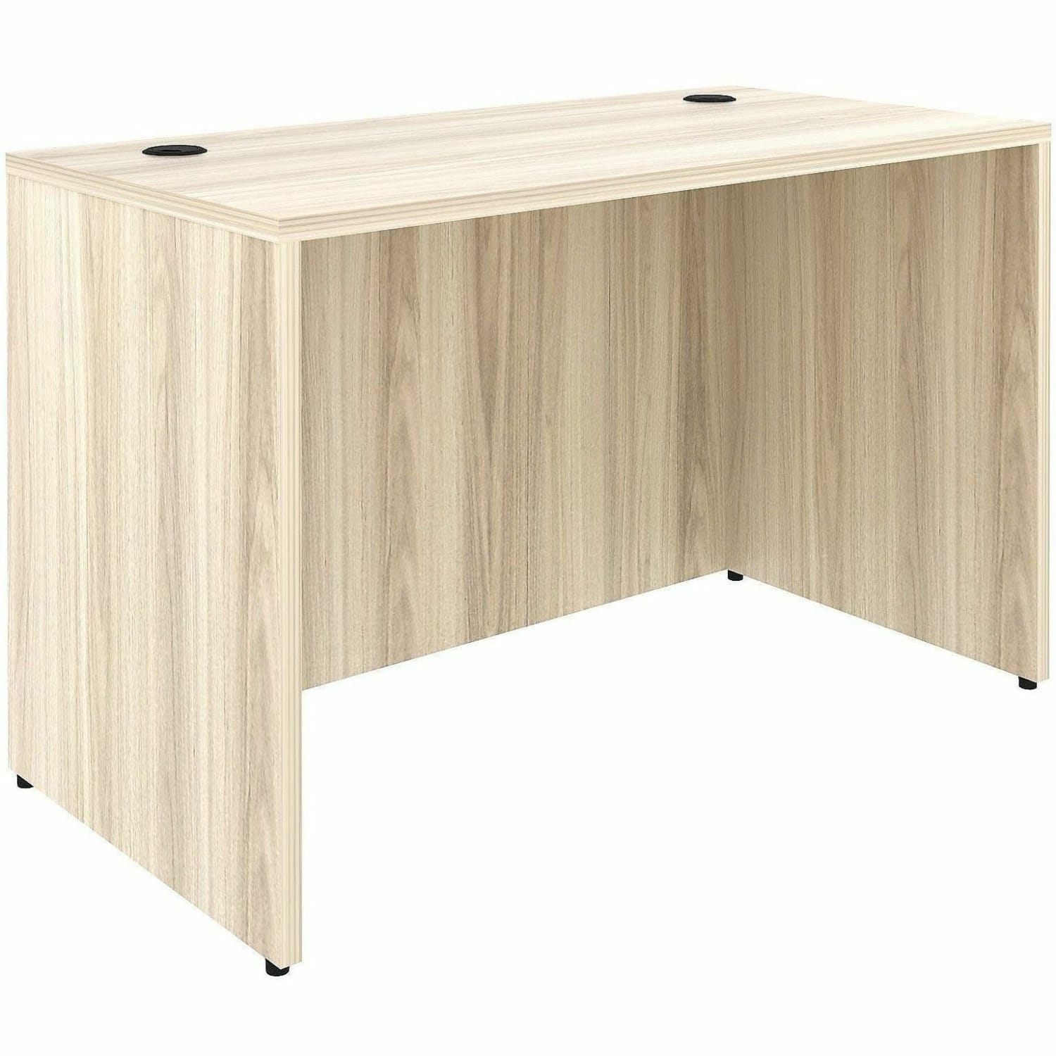 Lorell Essentials Retangular Desk Shell, Rectangle, 29.5inH x 48inW x 24inD, 1in Thick Top, Modern Elm - Image 5