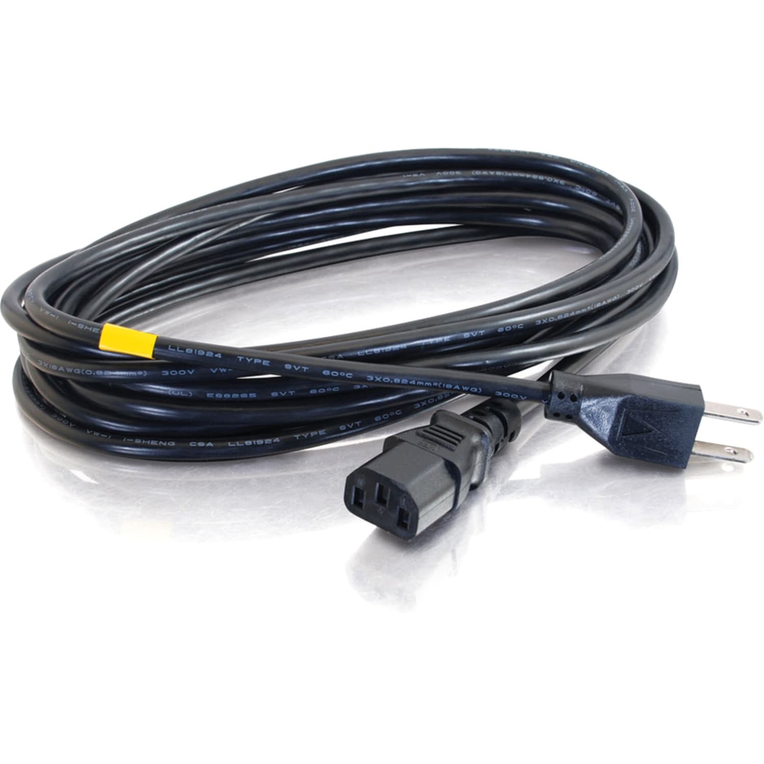 C2G 6ft Power Cord - 18 AWG - NEMA 5-15P to IEC320C13 - Computer Power - Replacement power cord for PC, Monitor, Printer, Scanner, etc. - Image 3