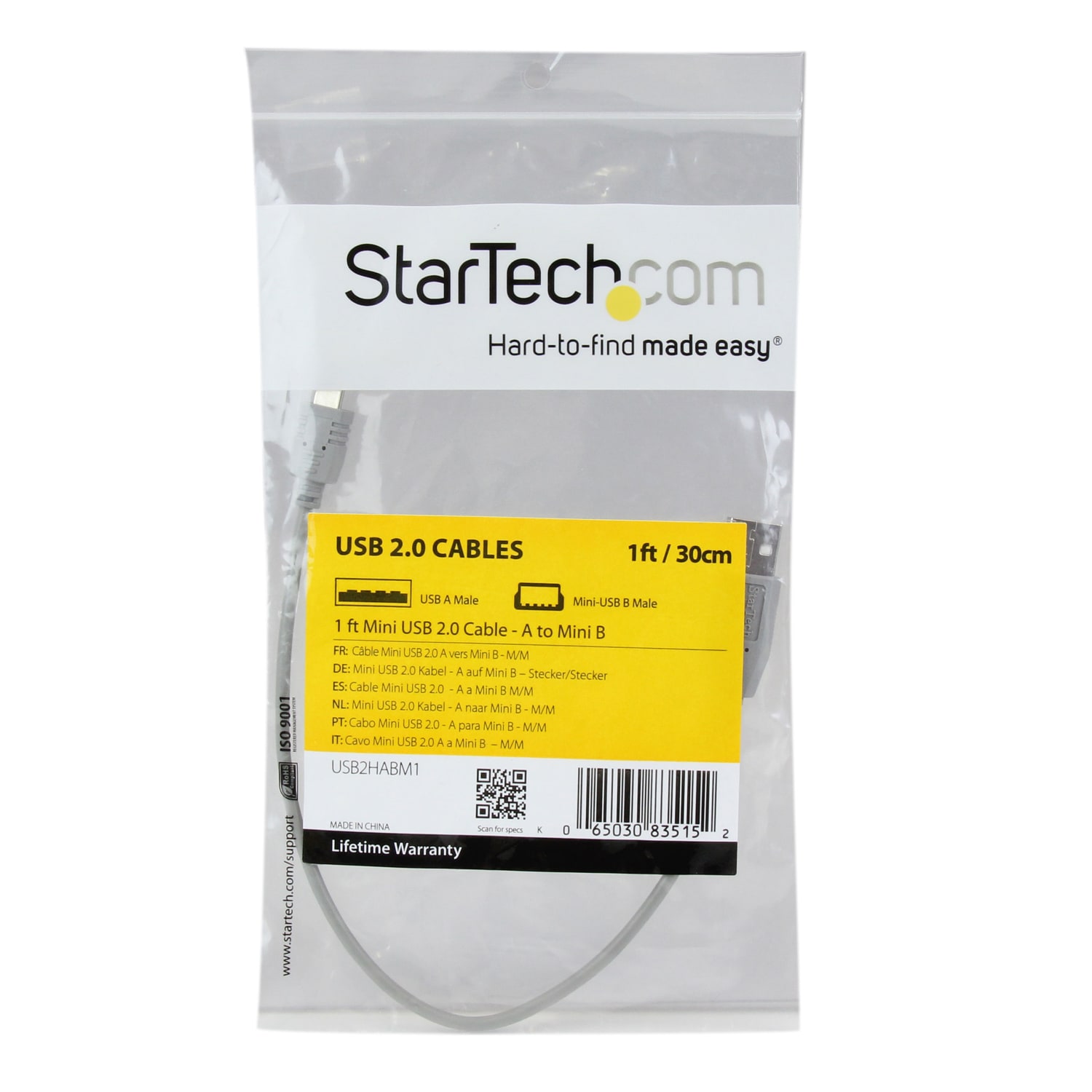 StarTech.com Mini USB 2.0 cable - Short, compact, economical mini USB cable, perfect for charging and syncing Blackberry, mobile phones and cameras - Image 5
