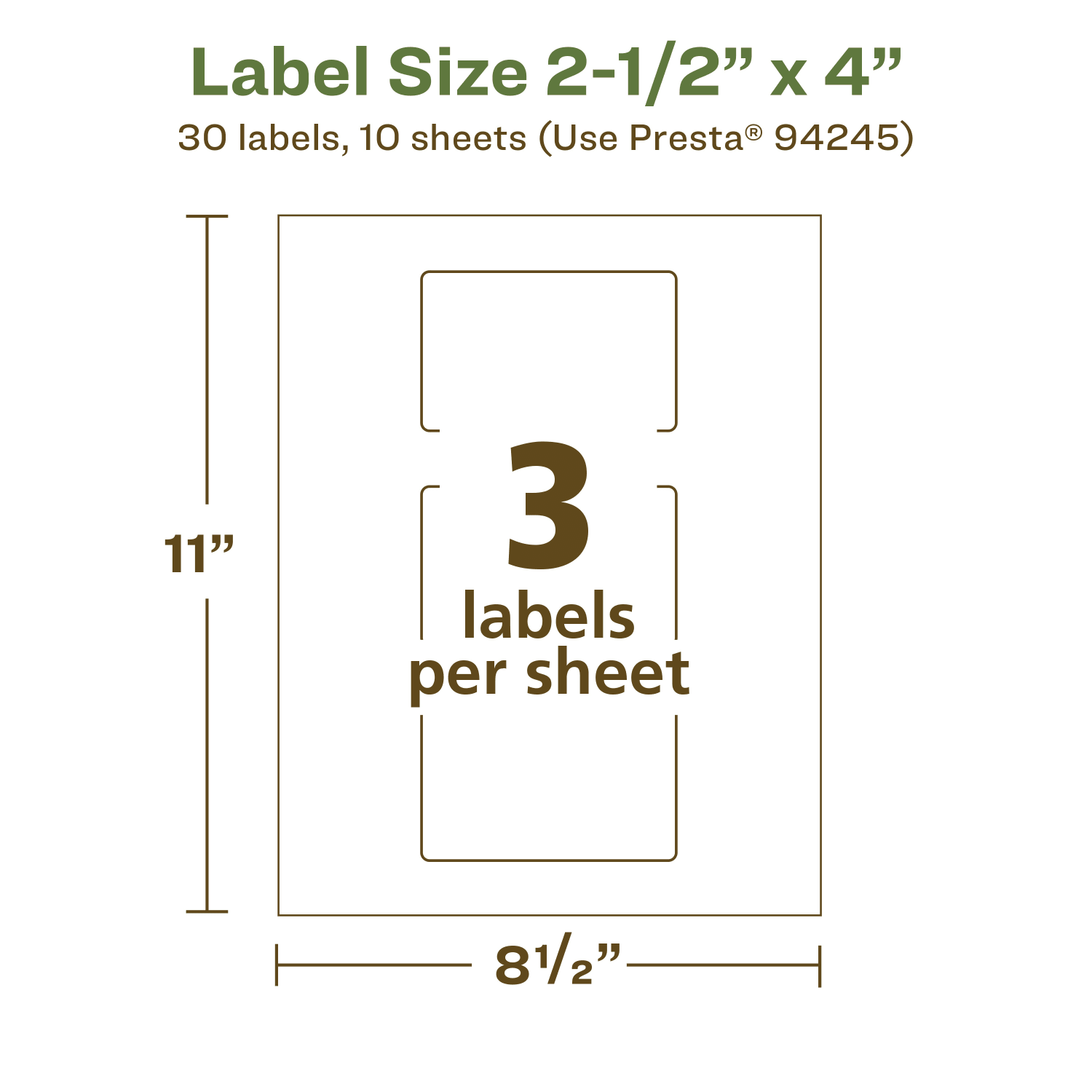 Avery Recycled Paper Labels, 94245-EWMP10, Rectangle, 2-1/2in x 4in, White, Pack Of 30 - Image 6