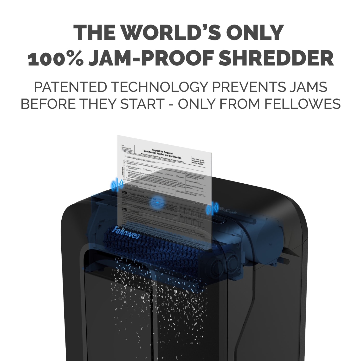 Fellowes Powershred LX200 100% Jam Proof Micro-Cut 12-Sheet Shredder, Black, 5015001 - Image 3