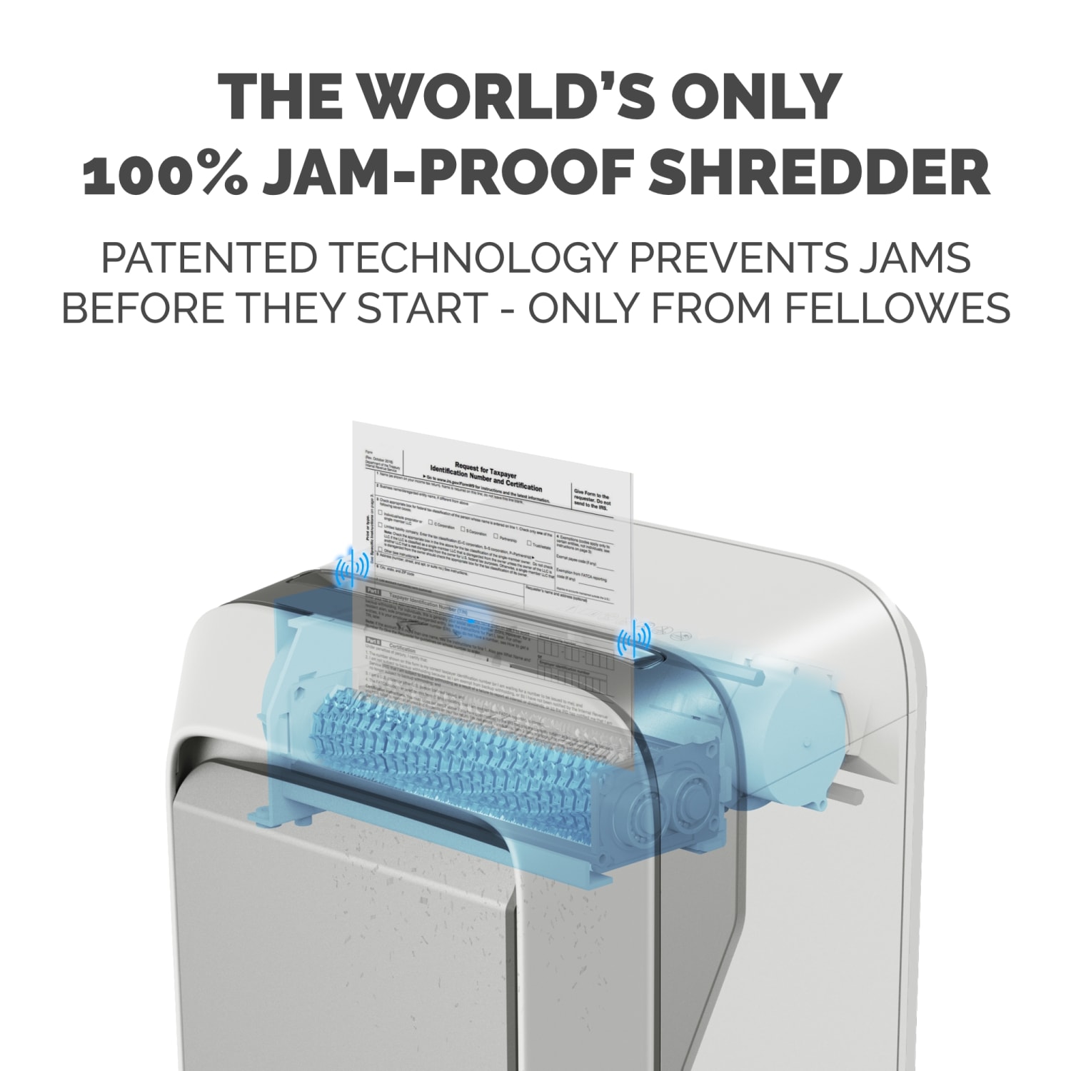 Fellowes Powershred LX210 100% Jam Proof Micro-Cut 16-Sheet Shredder, White, 5015301 - Image 3