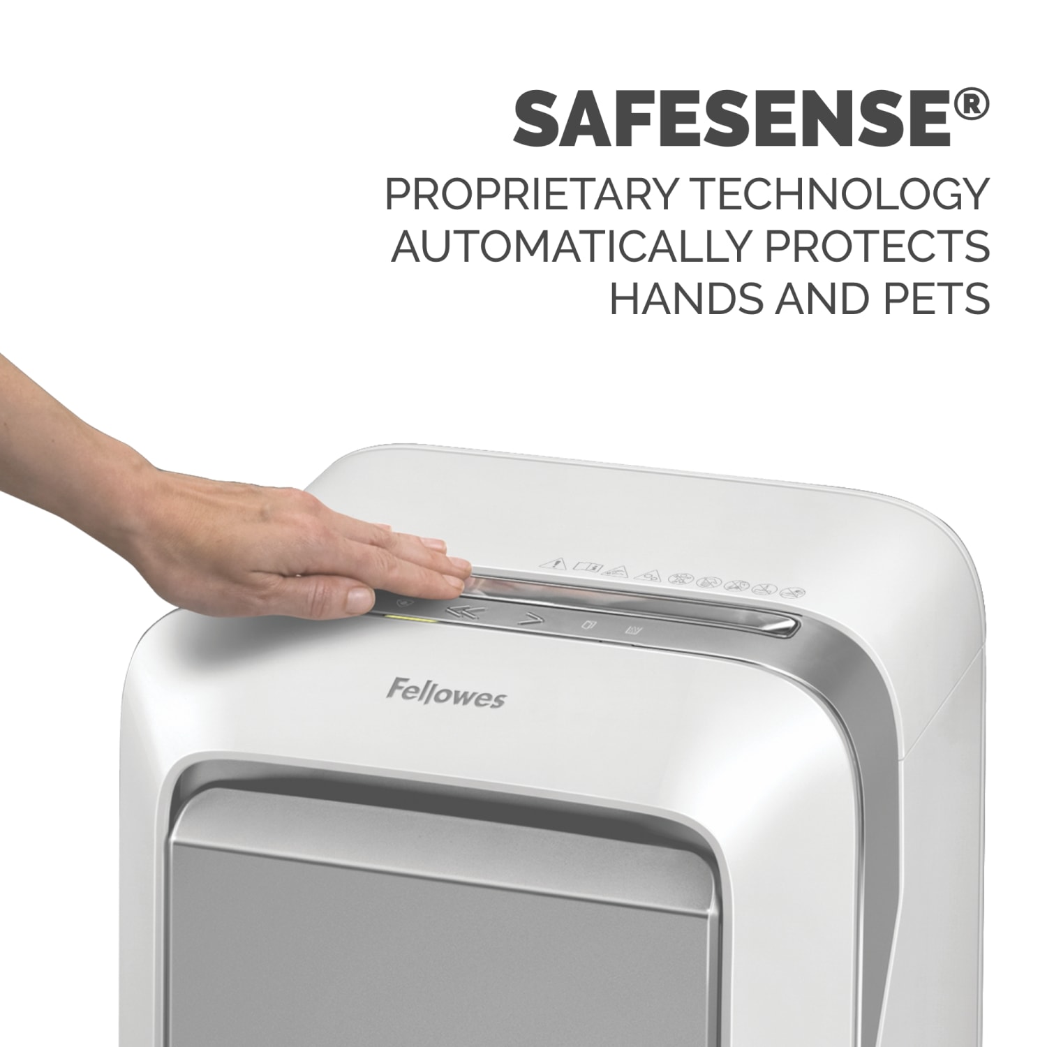 Fellowes Powershred LX210 100% Jam Proof Micro-Cut 16-Sheet Shredder, White, 5015301 - Image 4