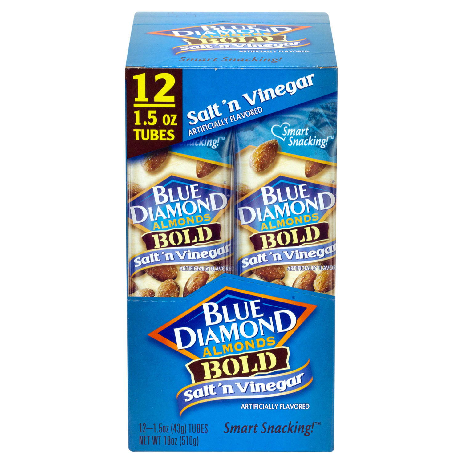 BLUE DIAMOND Almonds Bold Salt N Vinegar, 1.5 oz, 12 Count - Image 3
