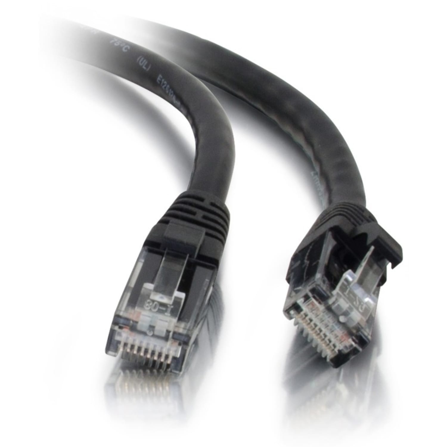 C2G 14ft Cat5e Ethernet Cable - Snagless Unshielded (UTP) - Black - Category 5e for Network Device - RJ-45 Male - RJ-45 Male - 14ft - Black