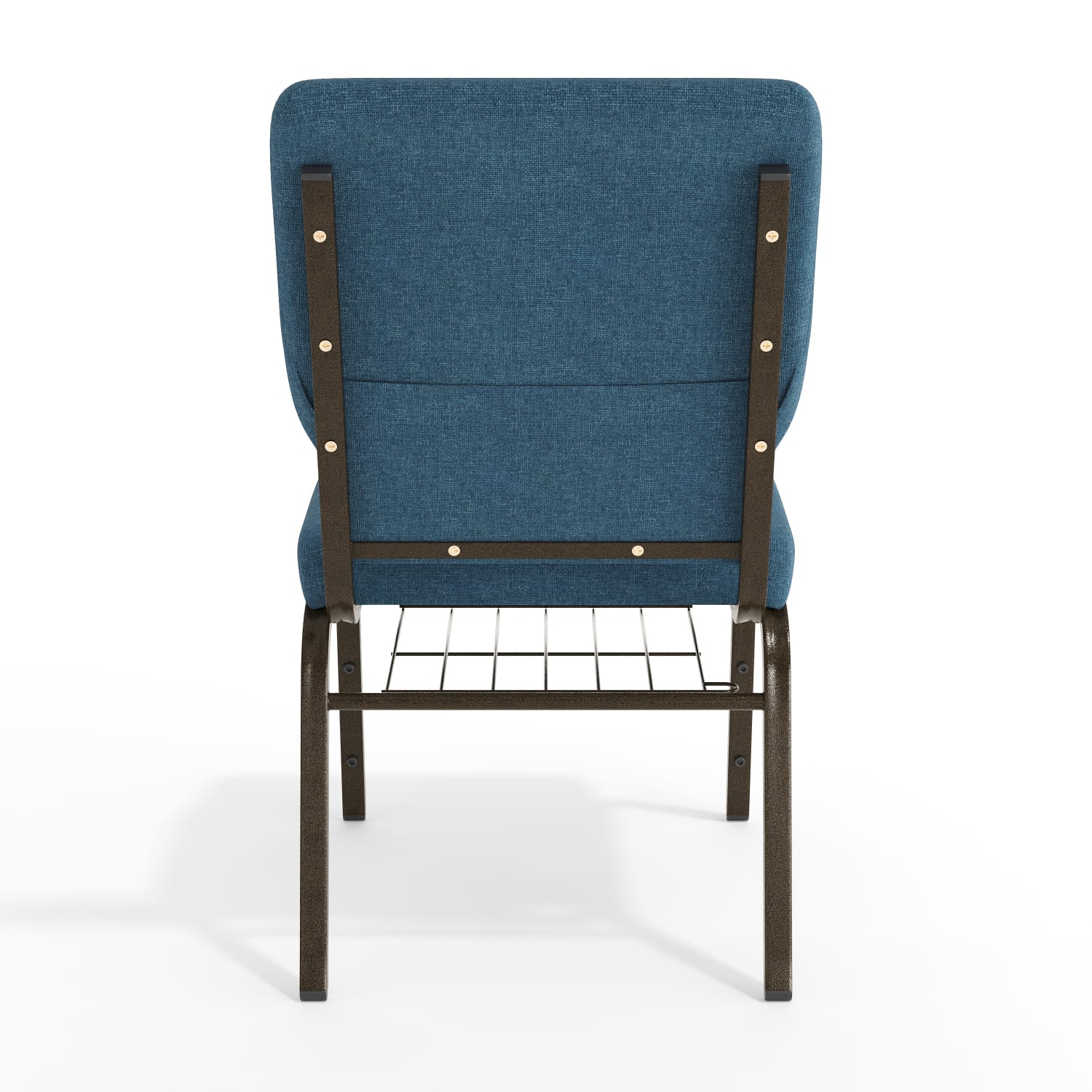 Flash Furniture HERCULES Church Chair With Book Rack BlueGold Vein PopularChairscom