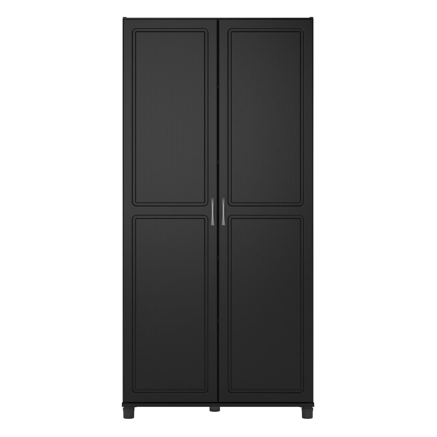 Ameriwood Home Kendall 36in Utility Storage Cabinet, 5 Shelves, Black - Image 3